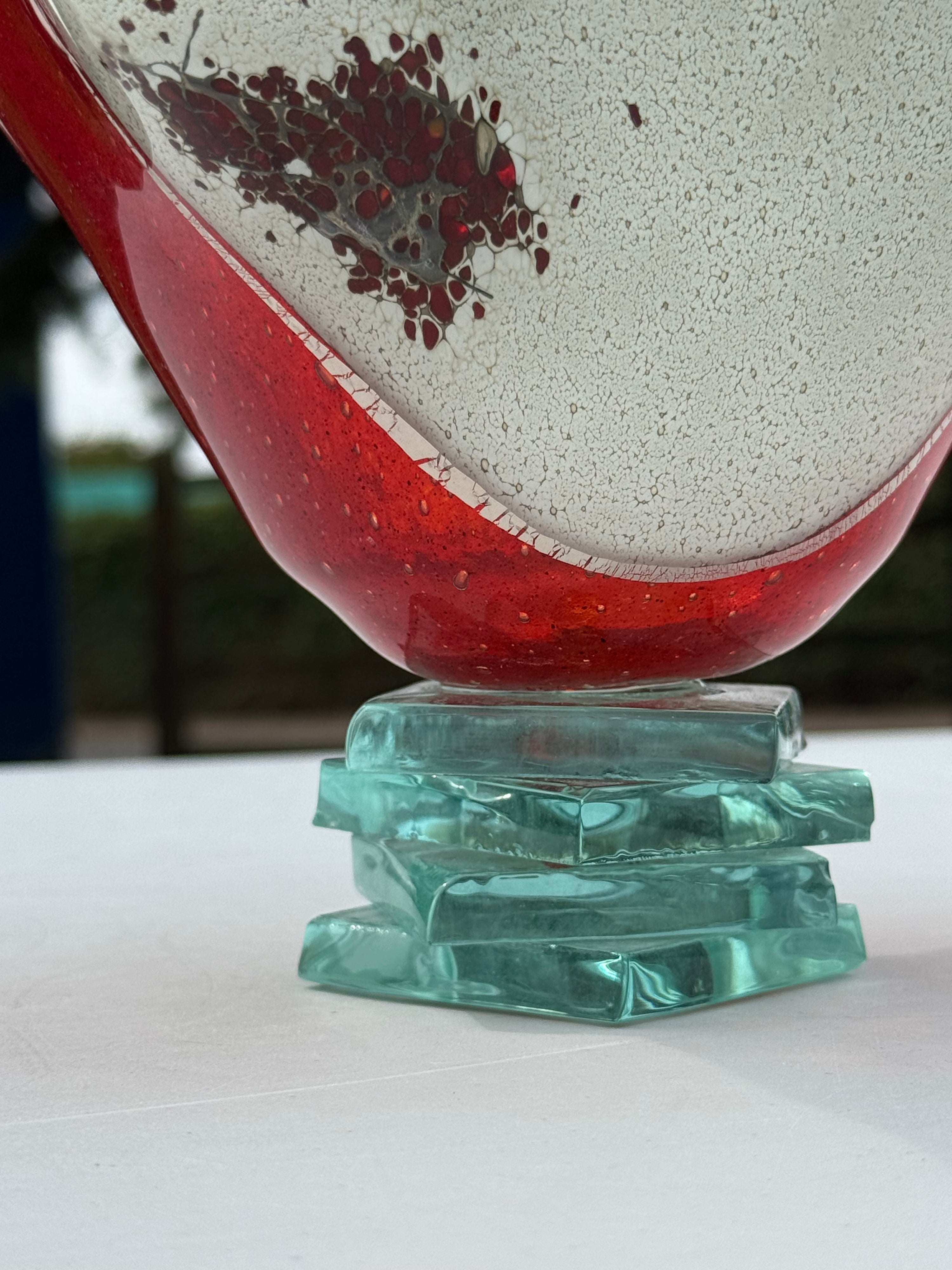 Christmas Bowl with Stacked Glass Stand