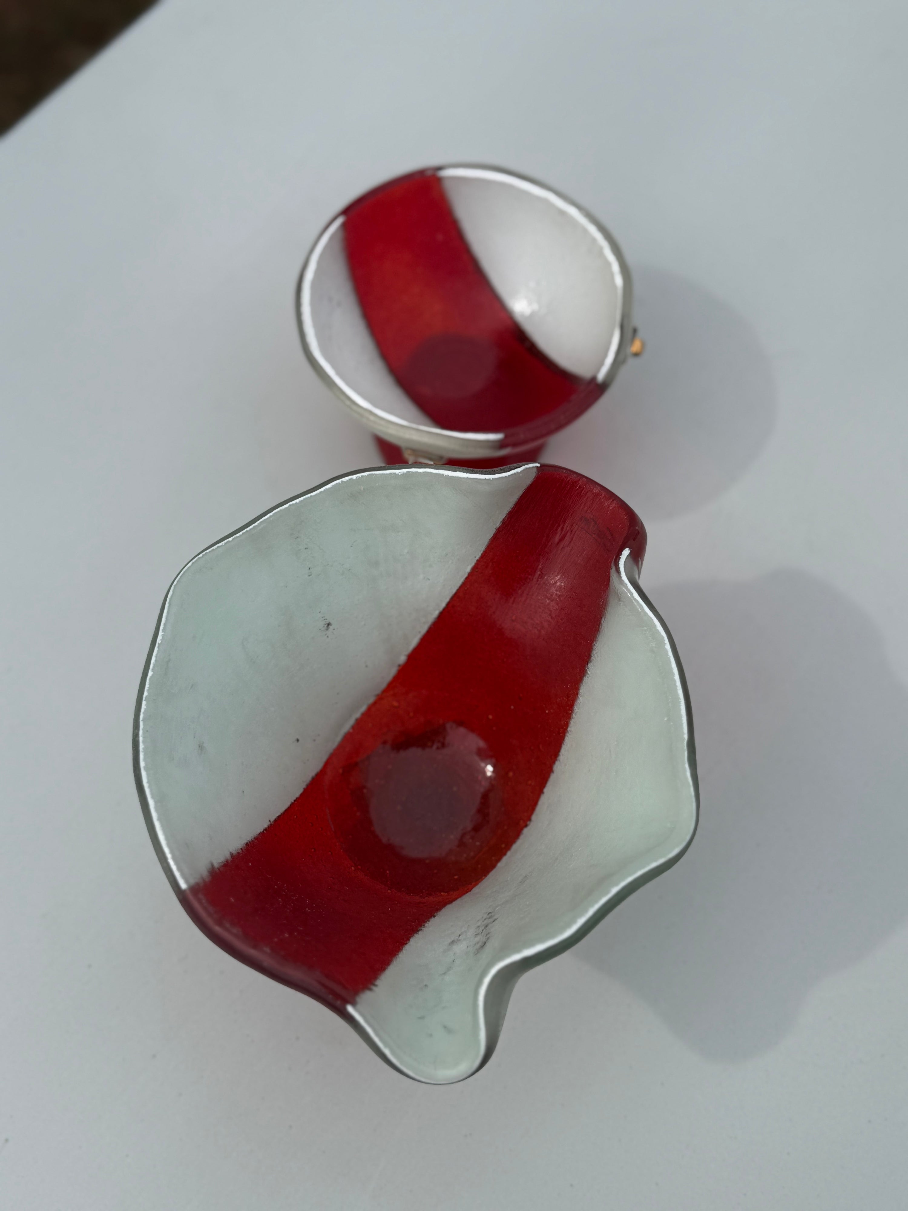 Christmas Bowl with Stacked Glass Stand