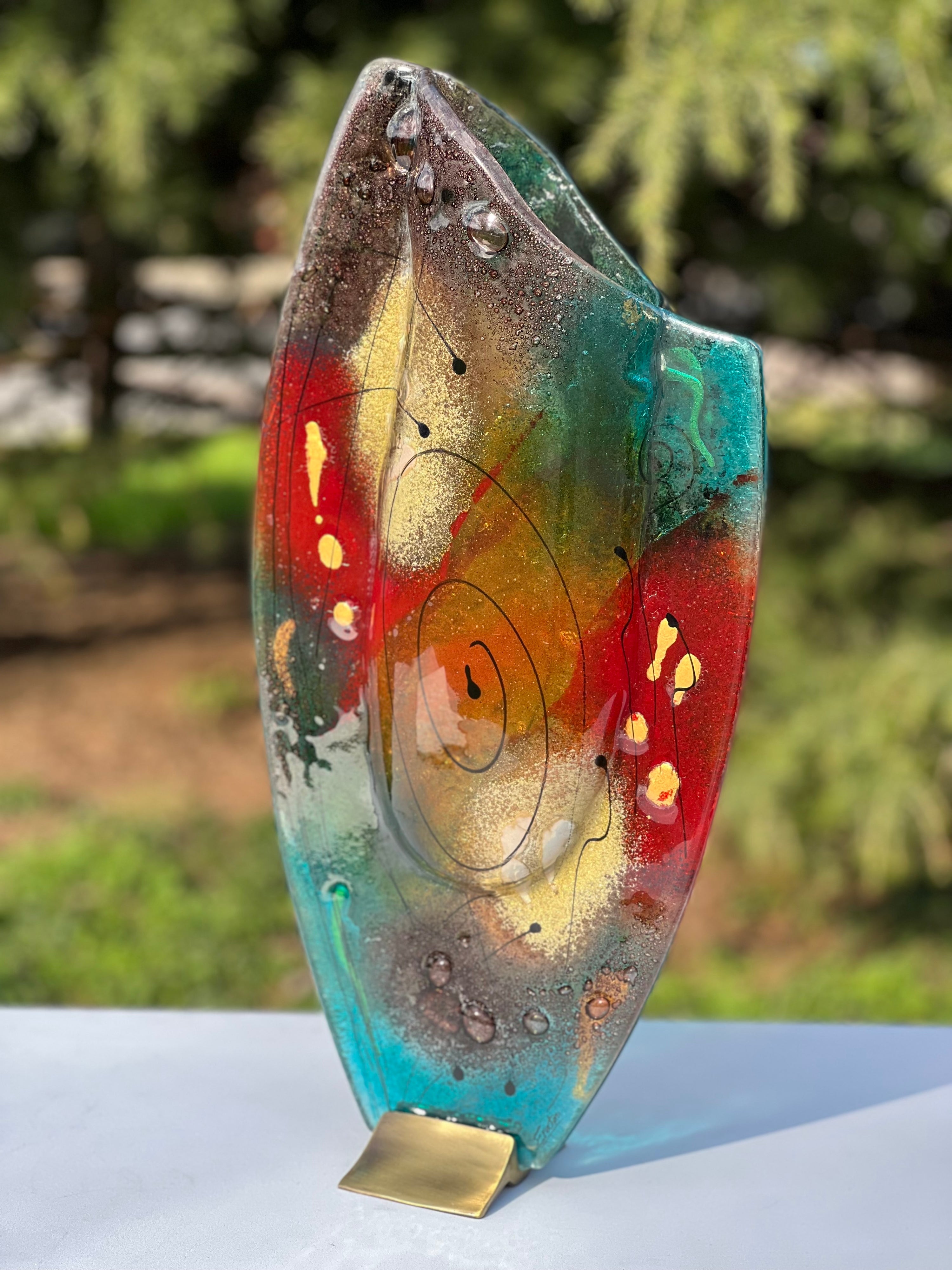 Mediterranean Oval Vase