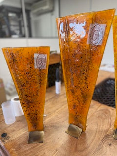 Satsuma Triangle Vase