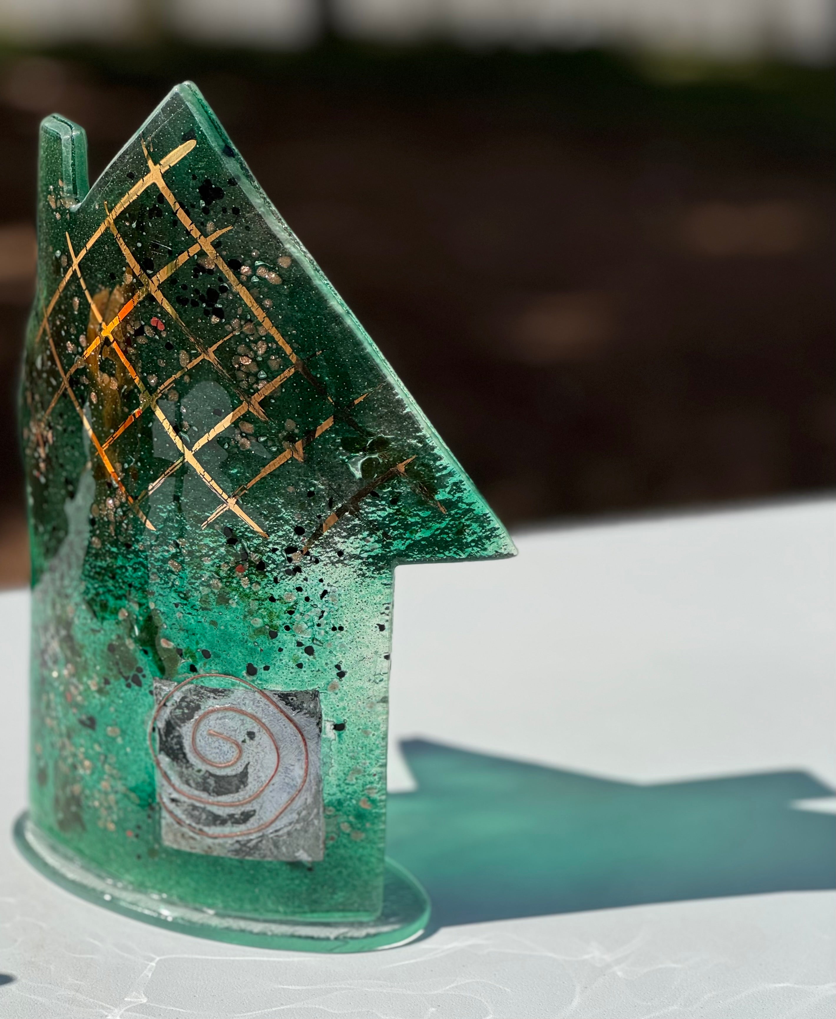 Cottage - Dark Green & Gold