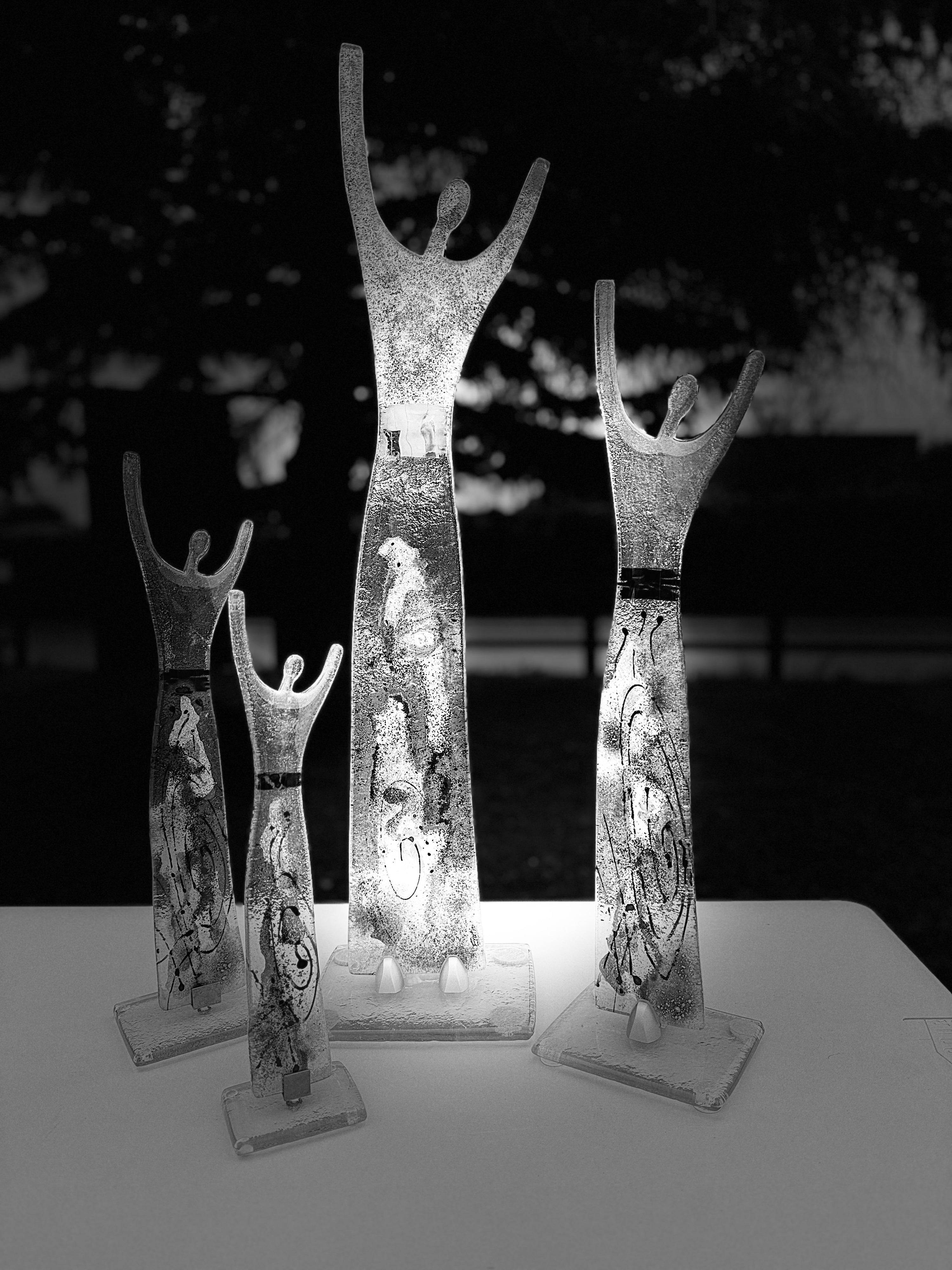 Fused Glass Statue - Galaxy