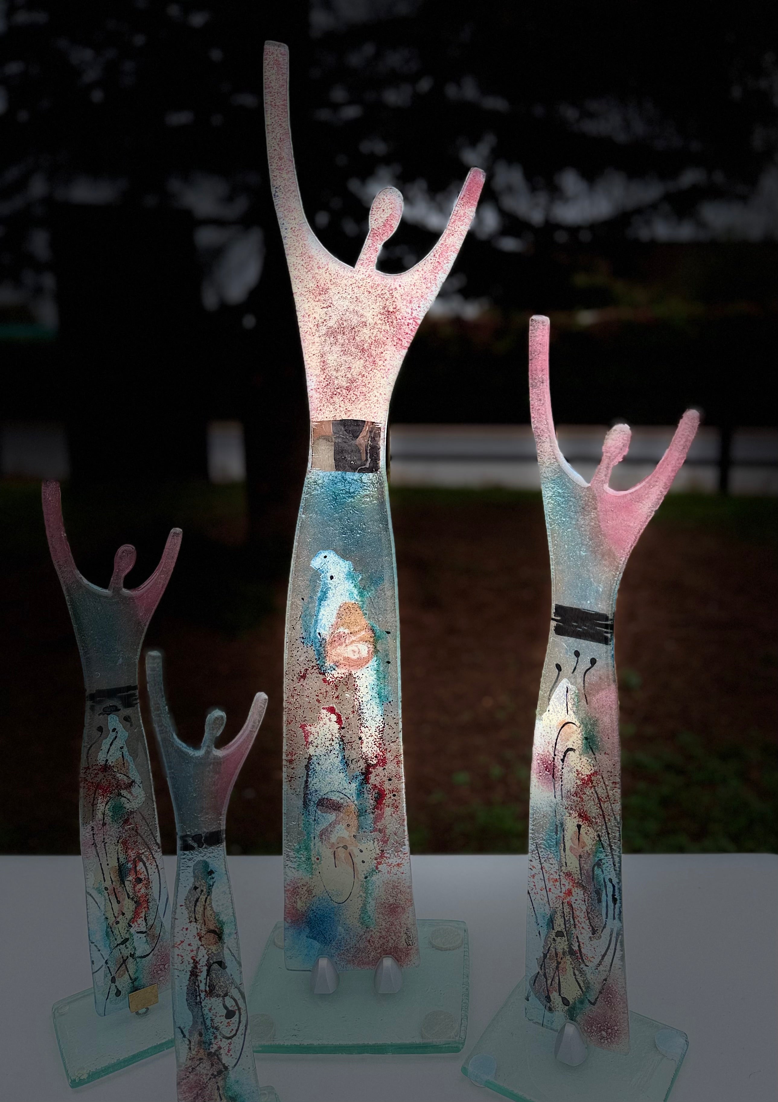 Fused Glass Statue - Galaxy