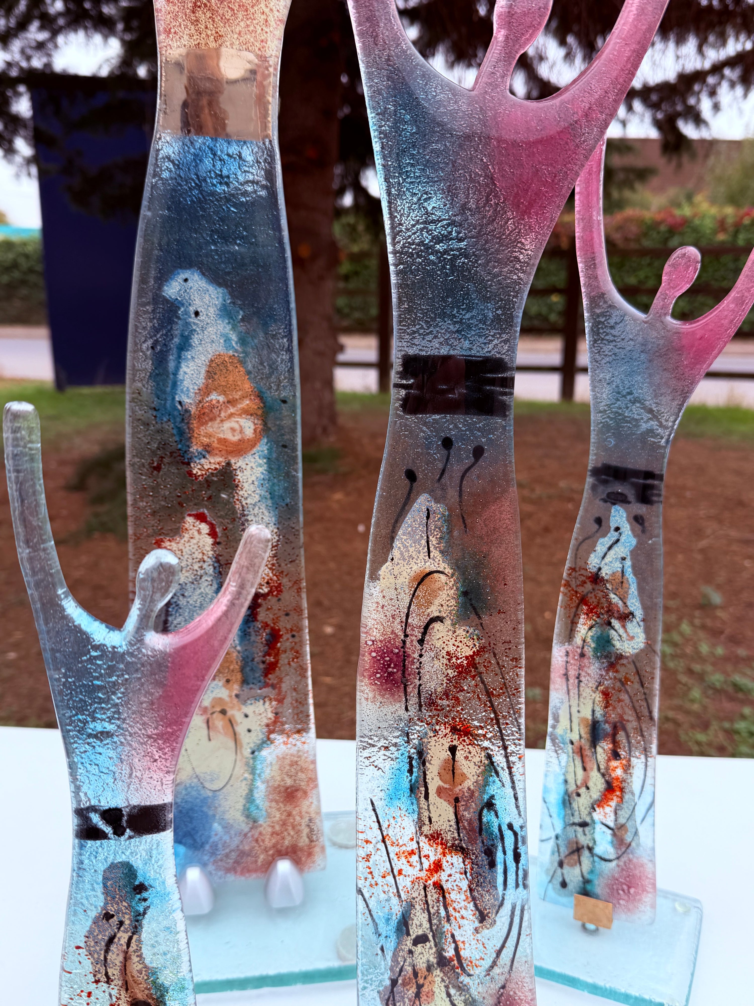 Fused Glass Statue - Galaxy
