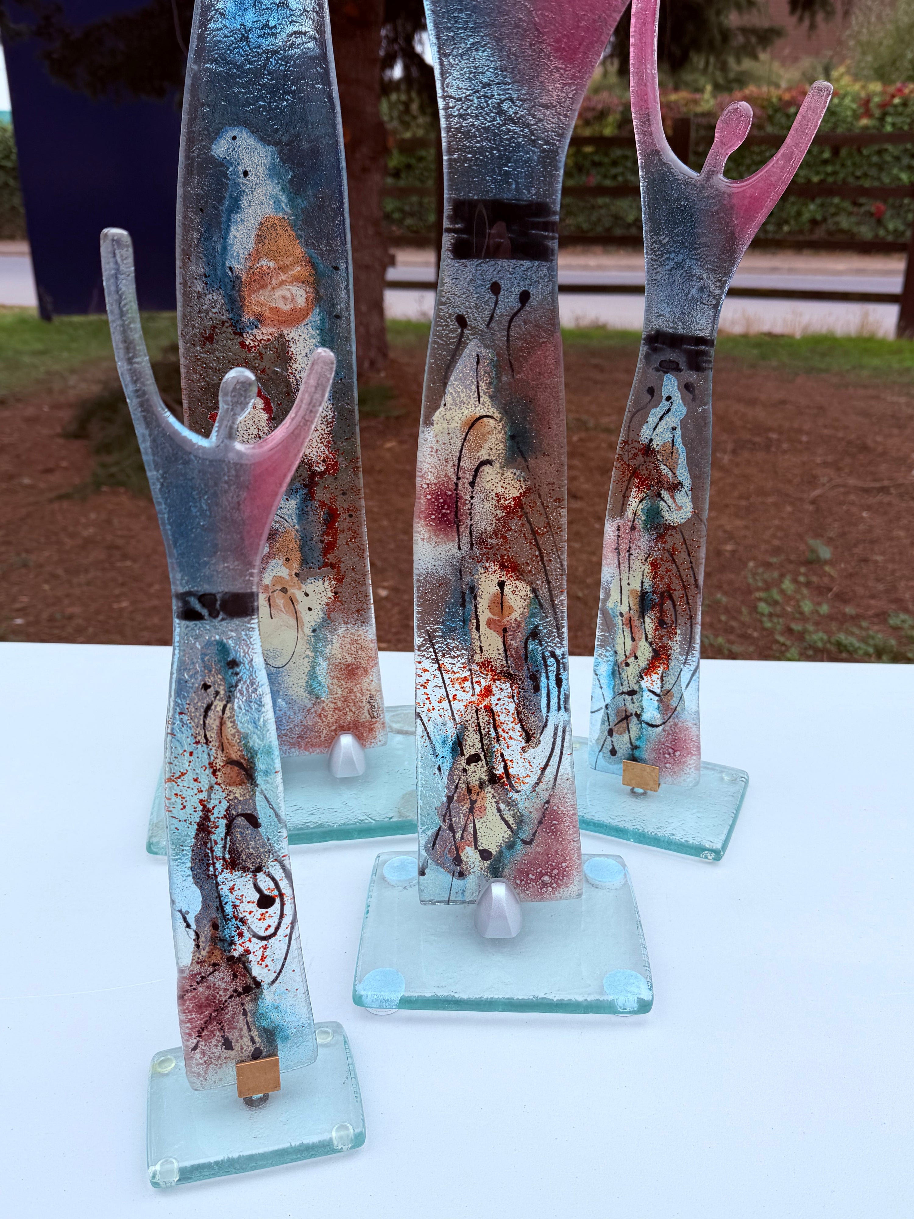 Fused Glass Statue - Galaxy