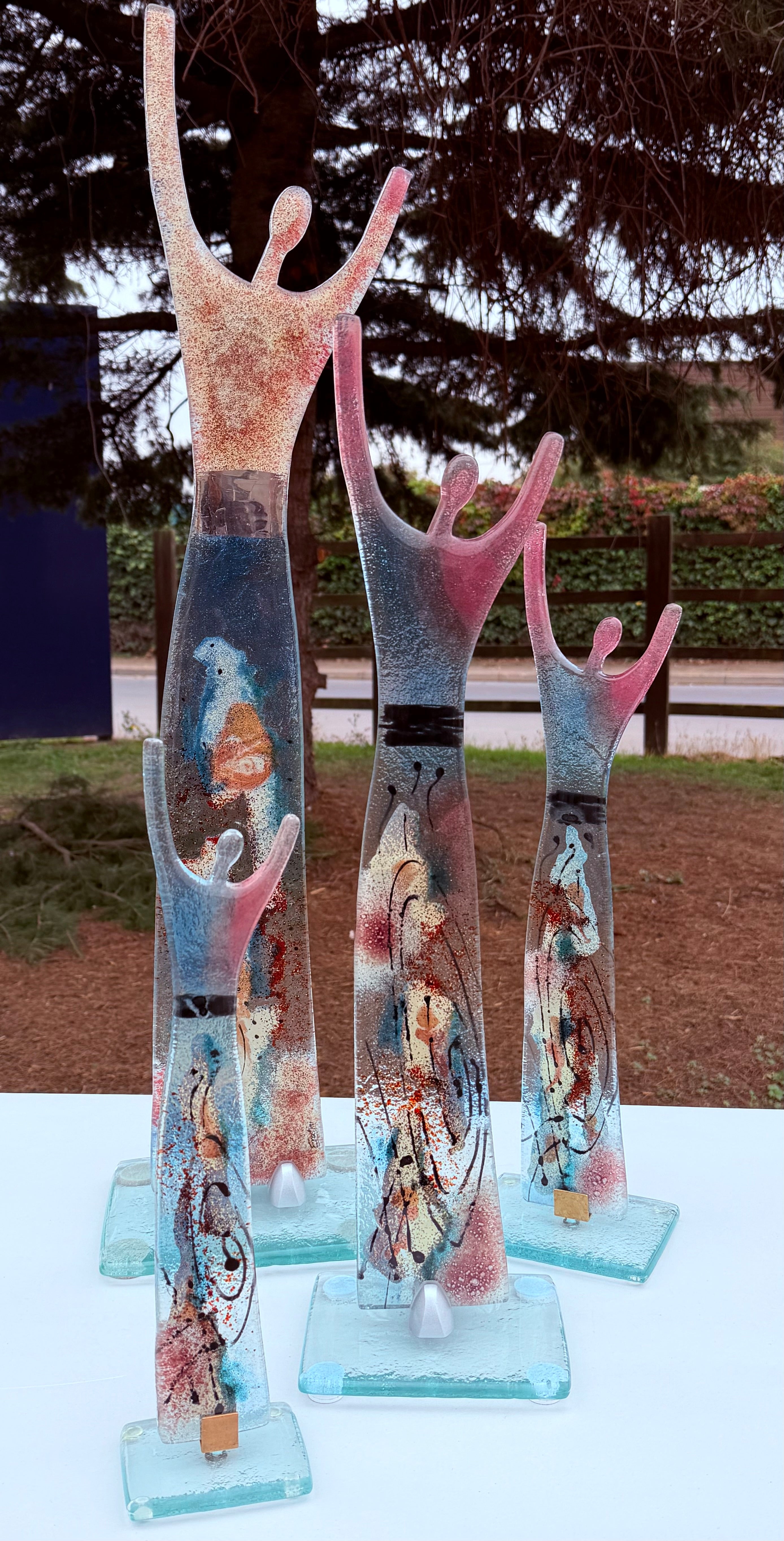 Fused Glass Statue - Galaxy