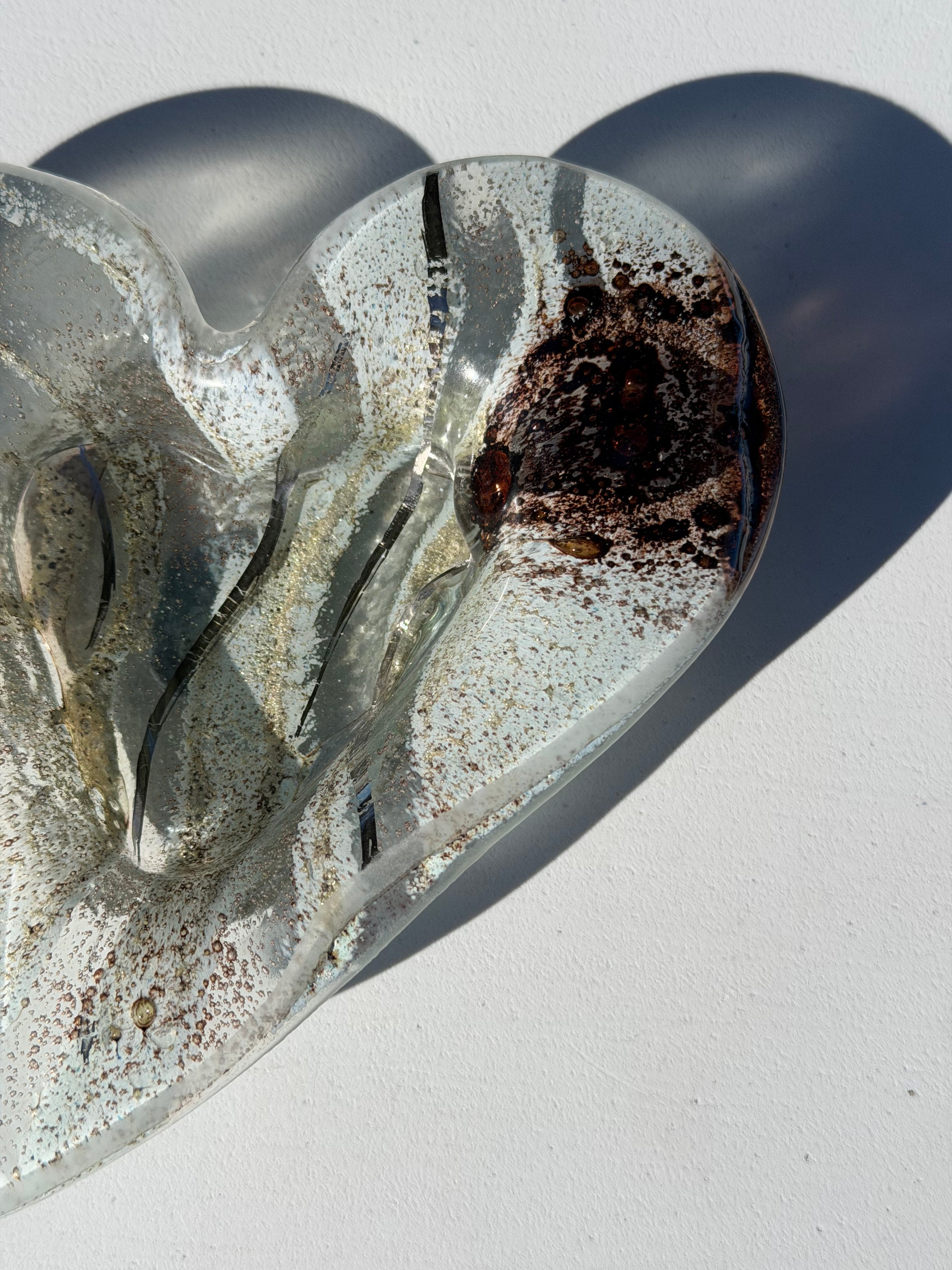 Crystal Heart Tealight Dish