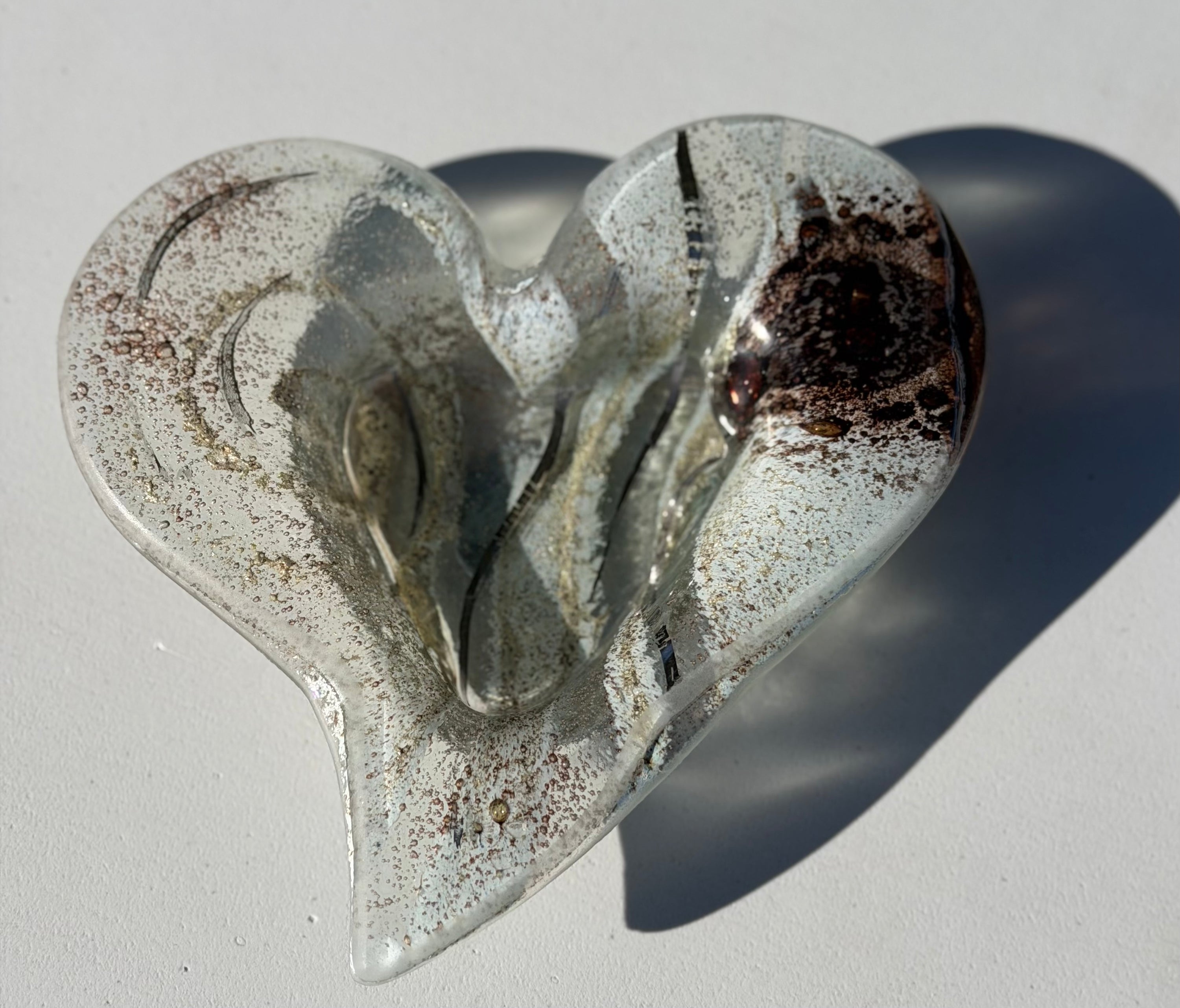 Crystal Heart Tealight Dish
