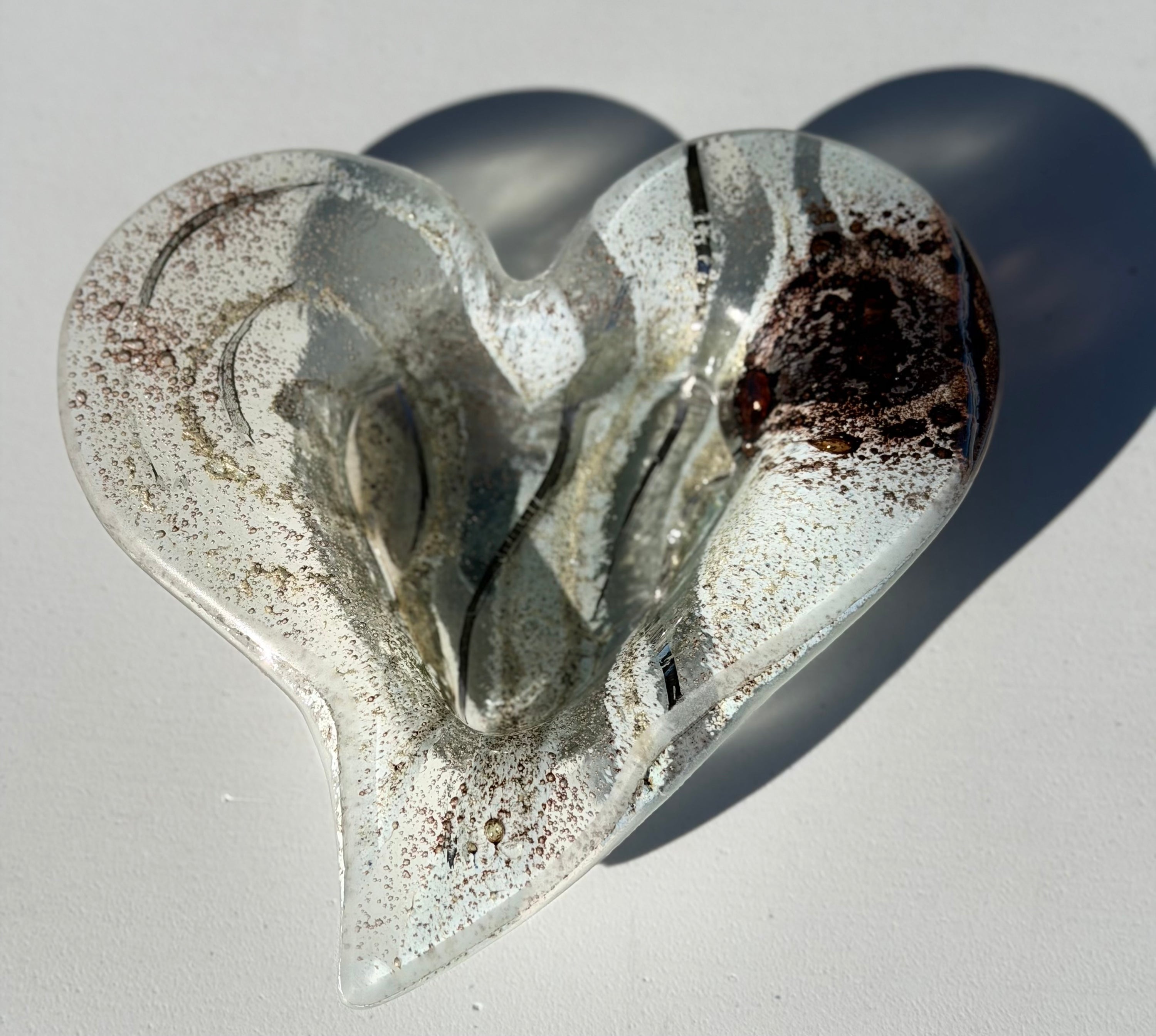 Crystal Heart Tealight Dish