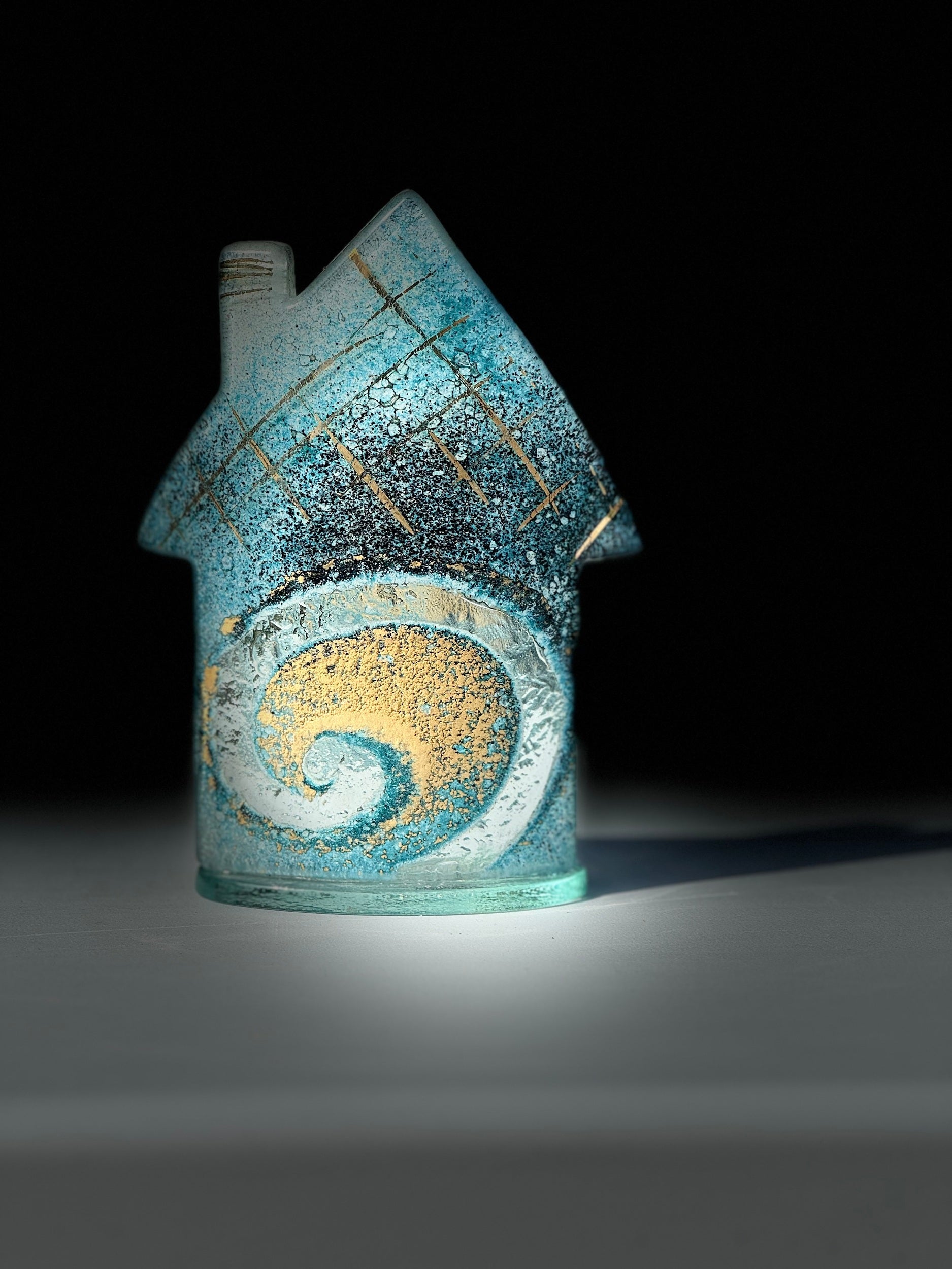 Cottage - Blue & Gold