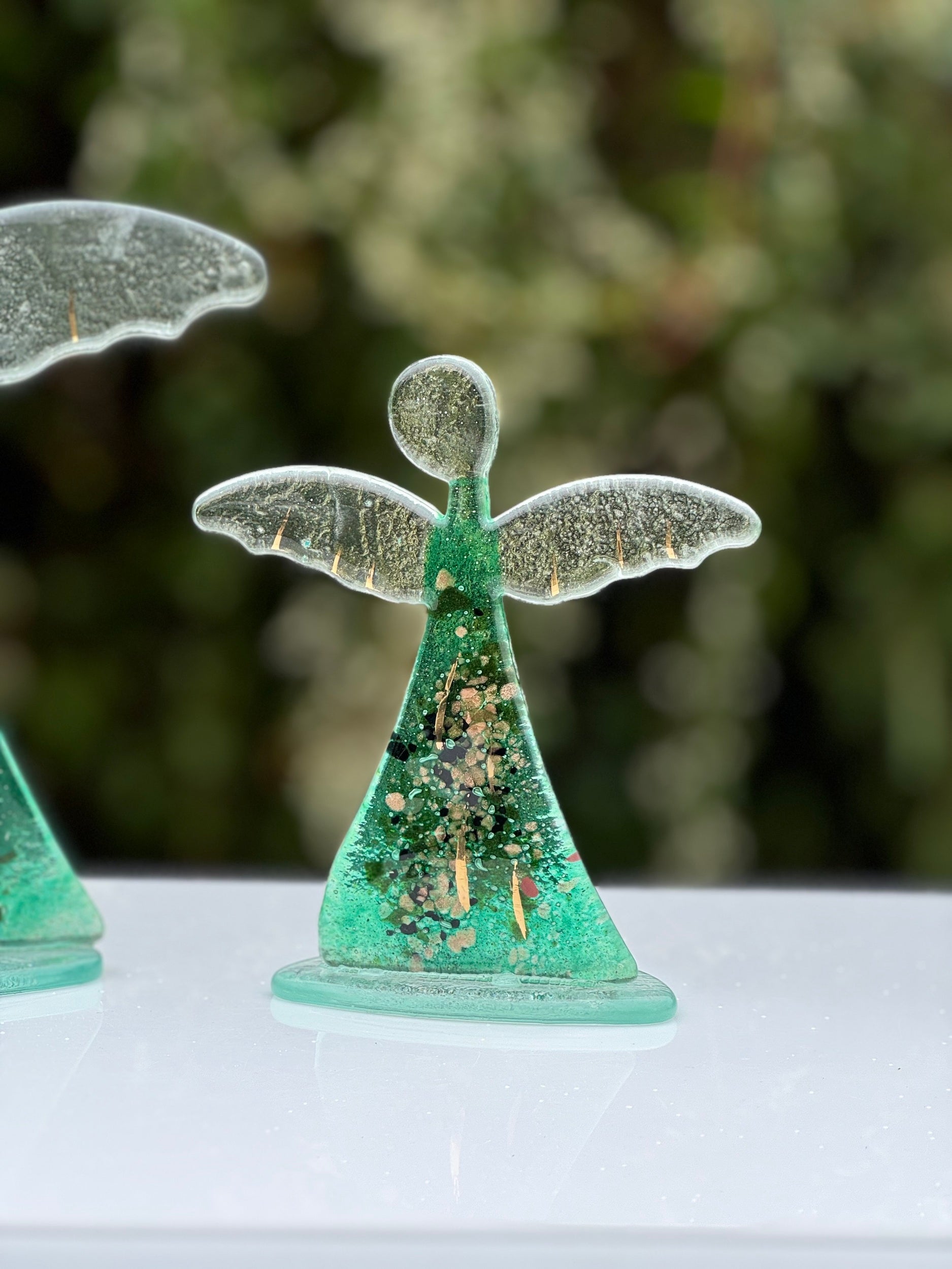 Angel - Dark Green & Gold