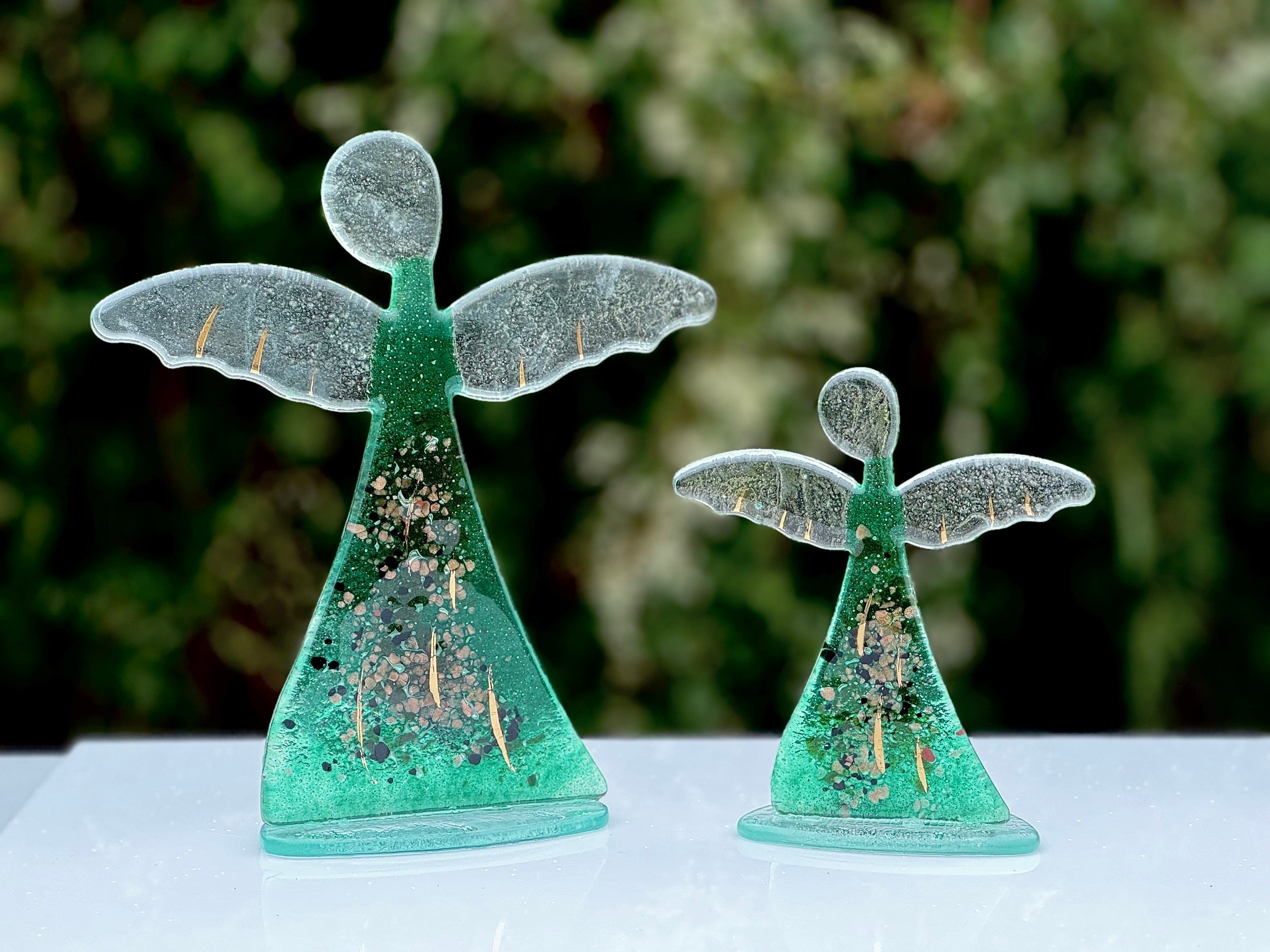 Angel - Dark Green & Gold