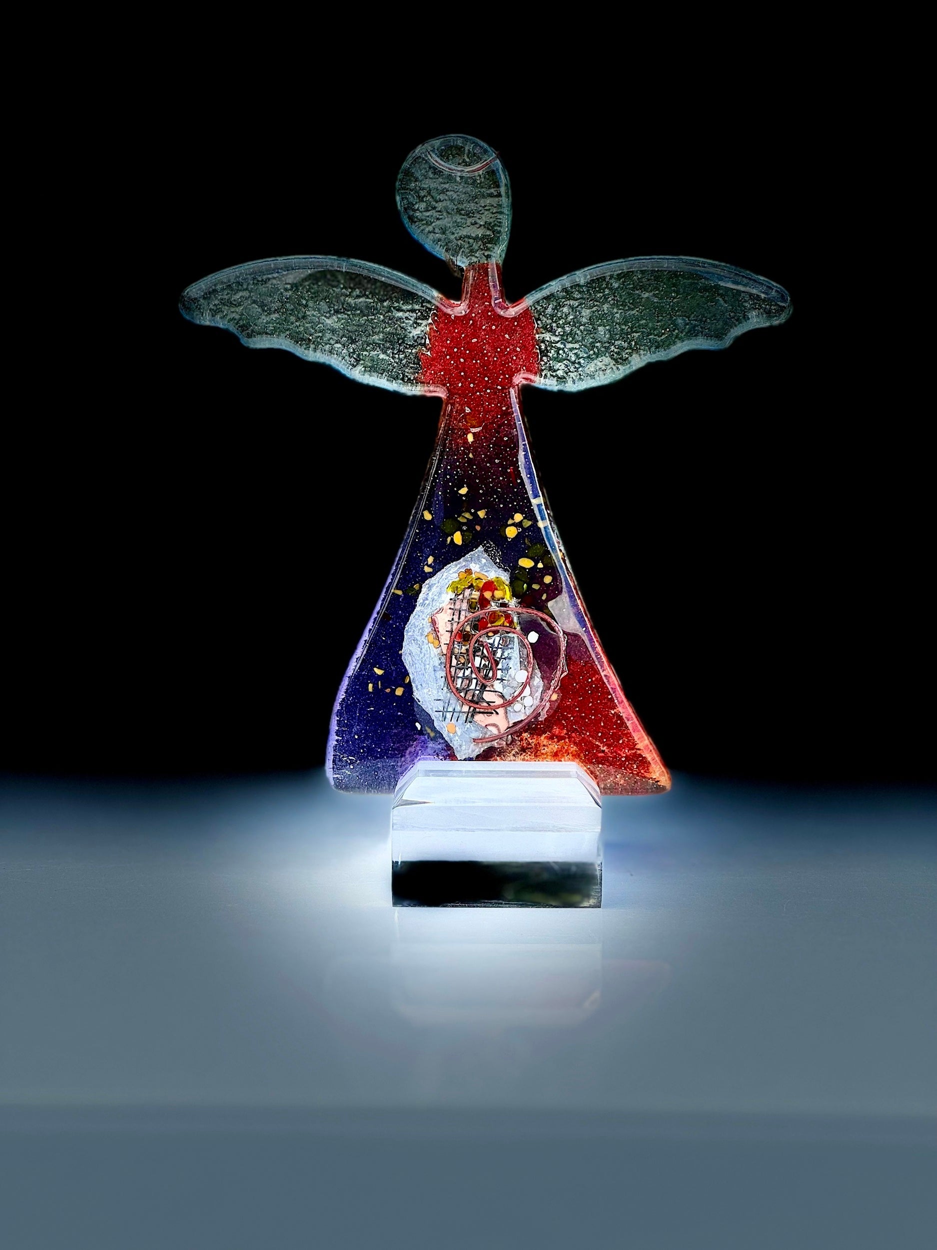 Angel - Opera Purple & Red (Hanging Decoration)