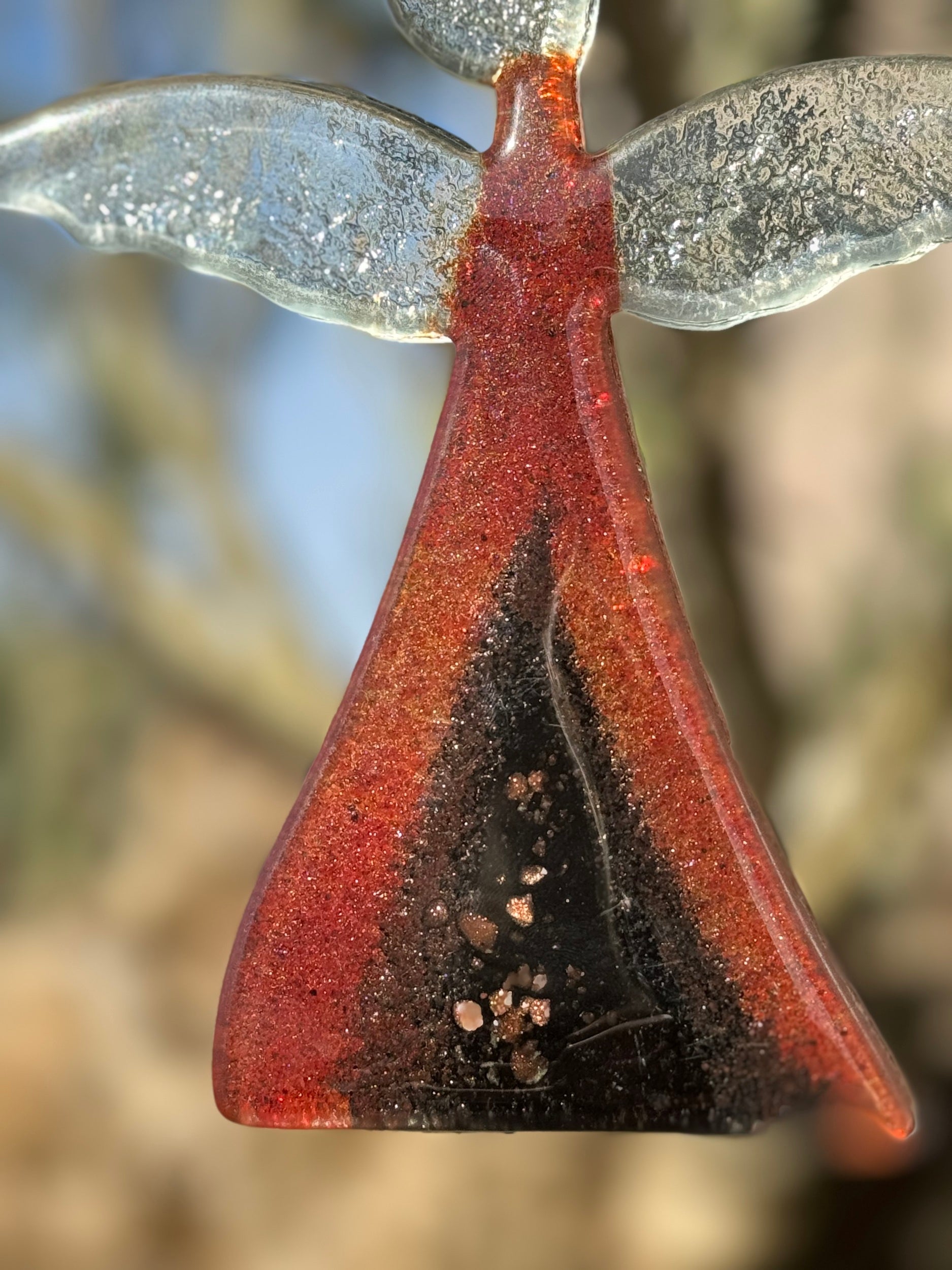 Angel - Fedra (rustic) Red (Hanging Decoration)