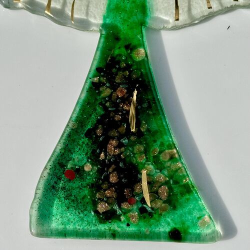 Angel - Dark Green & Gold (Hanging Decoration)
