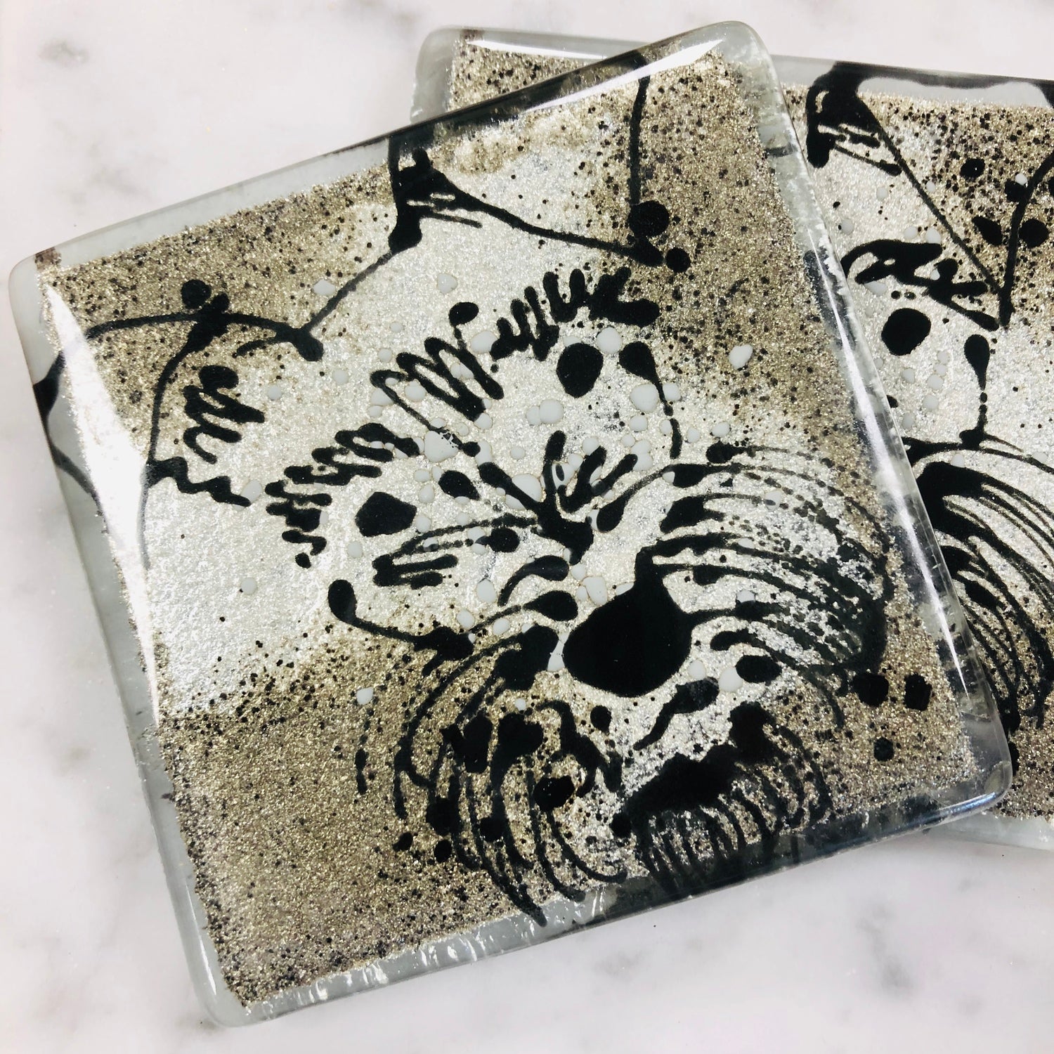 Miniature Schnauzer - Square Coasters