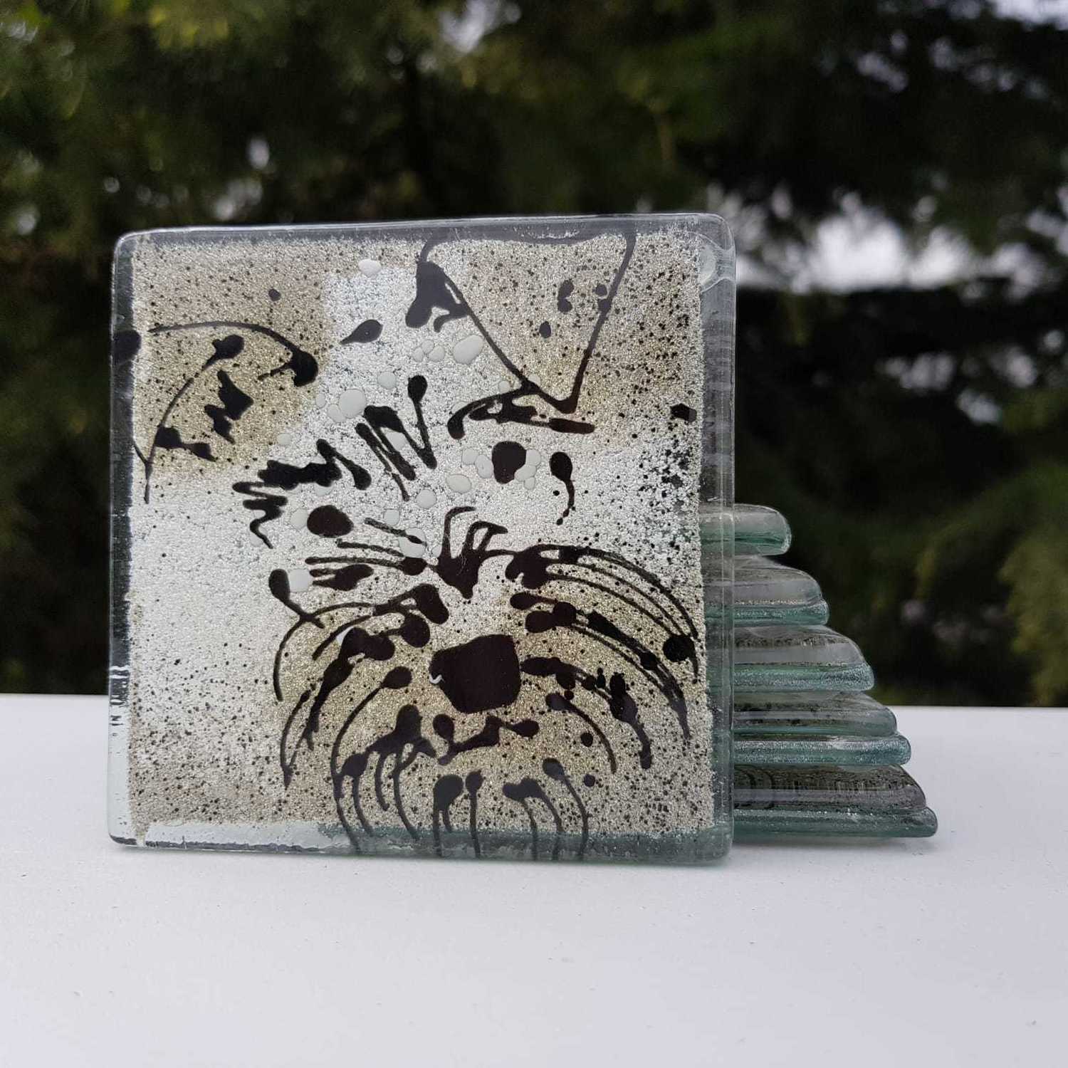 Miniature Schnauzer - Square Coasters
