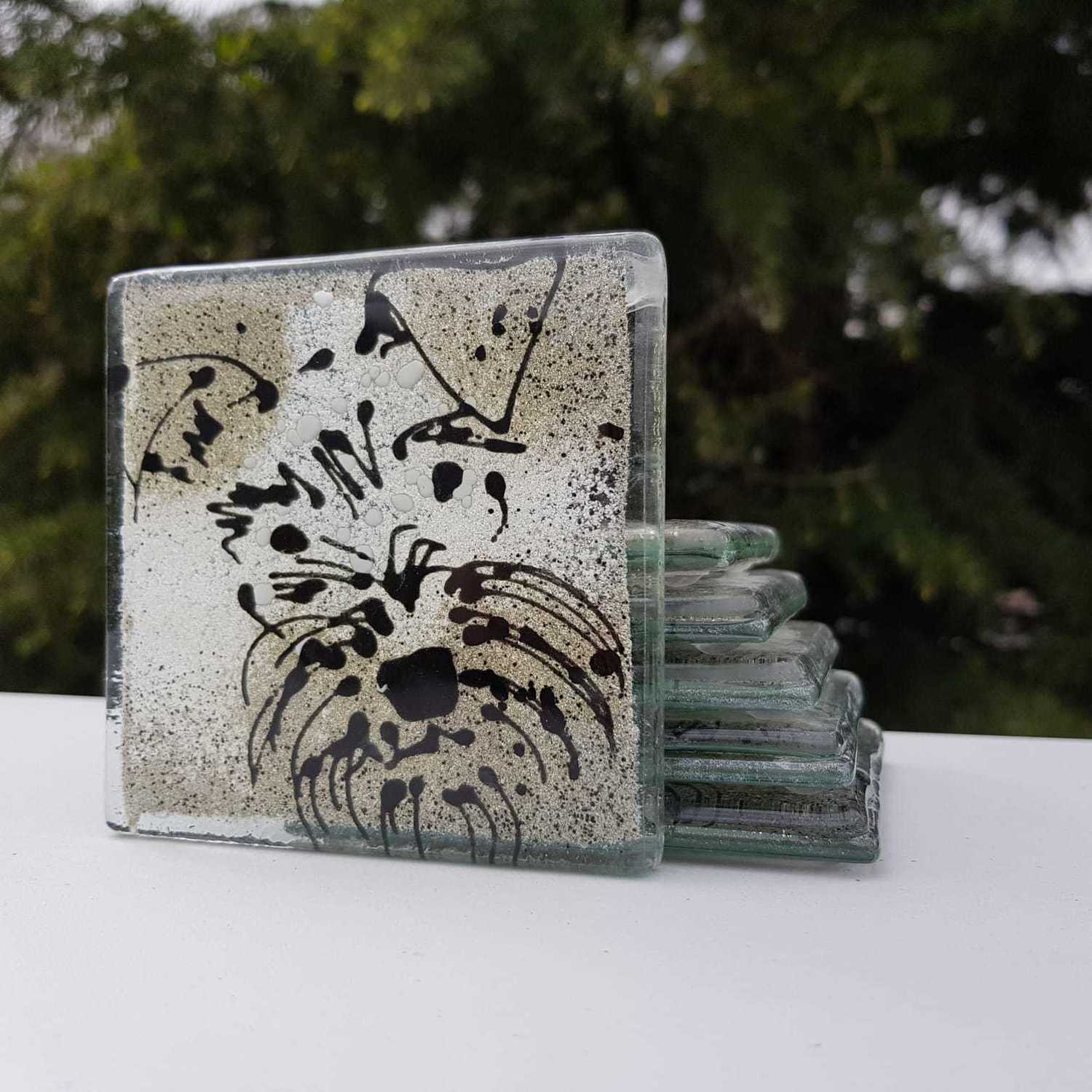 Miniature Schnauzer - Square Coasters