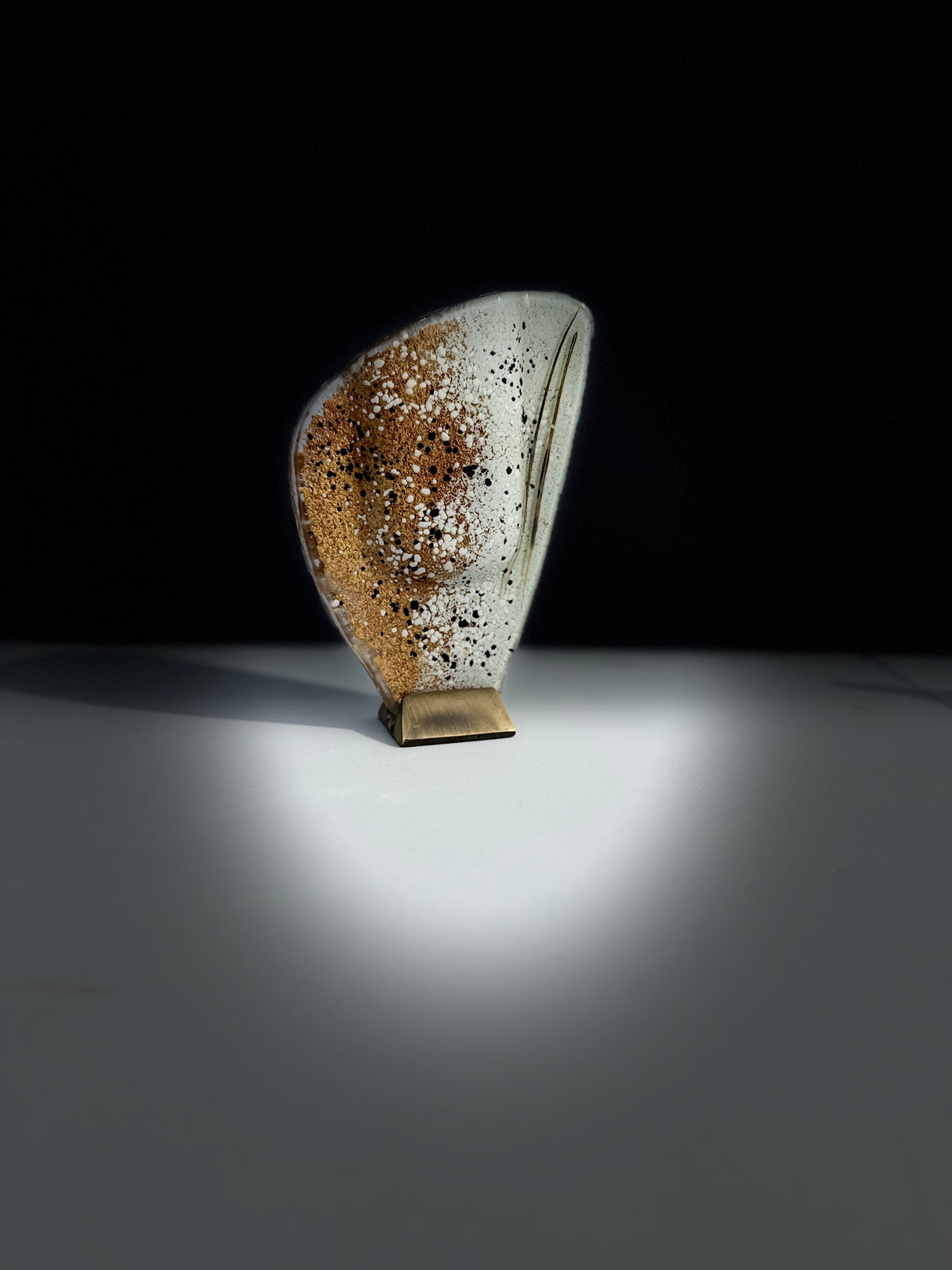 Golden Frost Mini Oval Vase