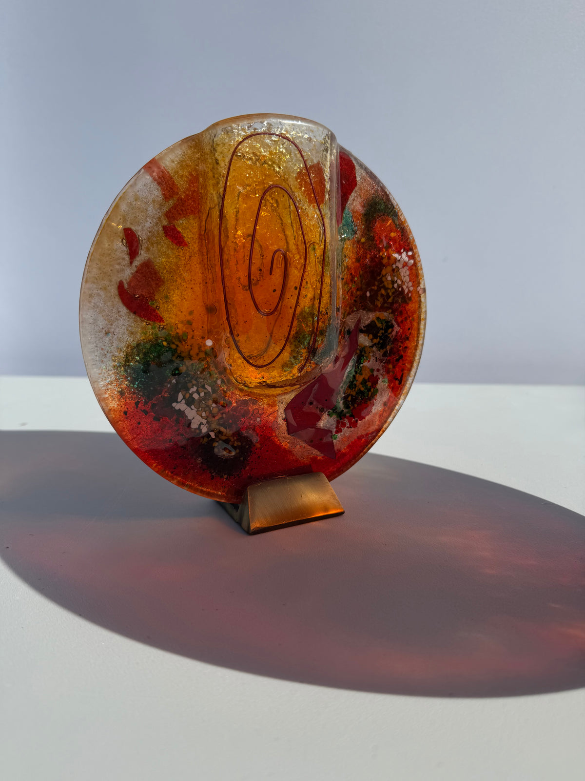 Tricolore Round Mini Vase