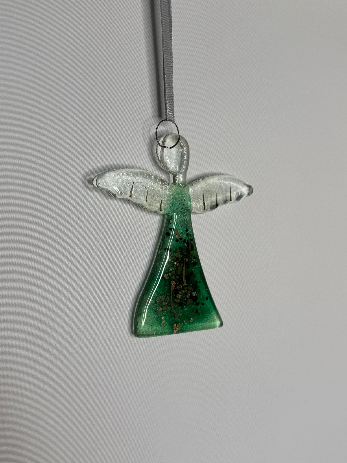 Angel - Dark Green & Gold (Hanging Decoration)