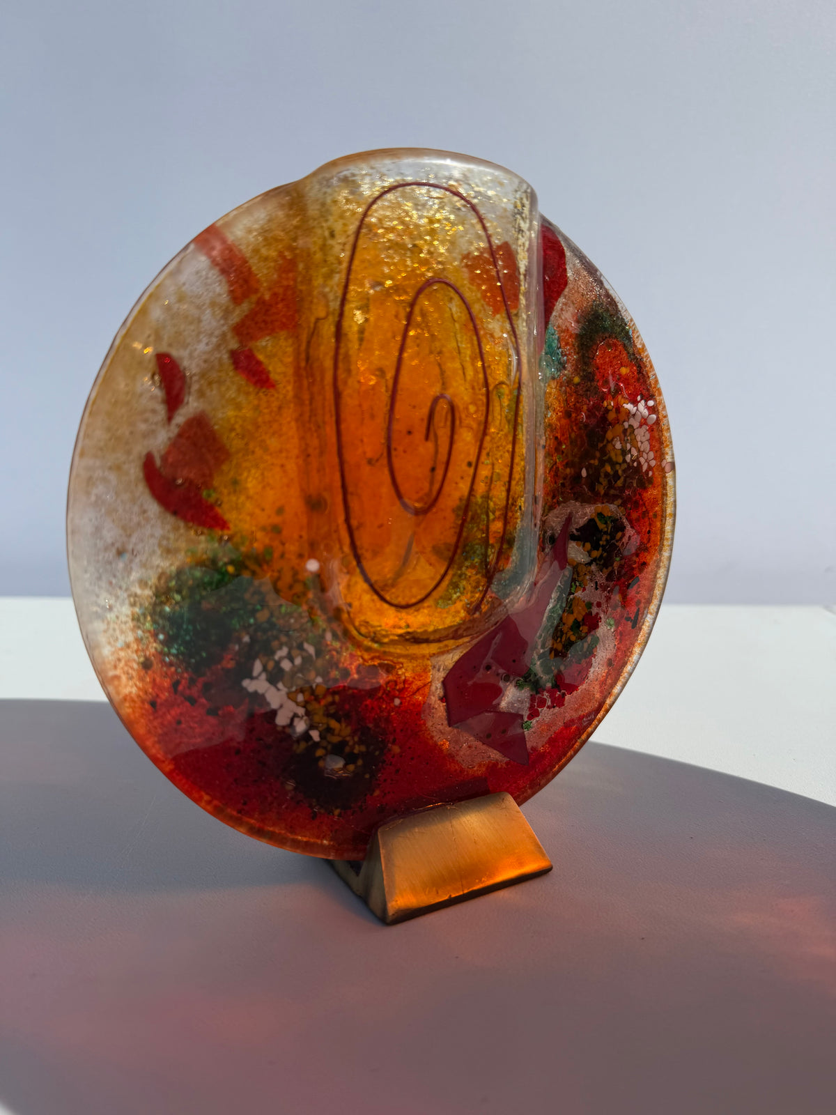 Tricolore Round Mini Vase