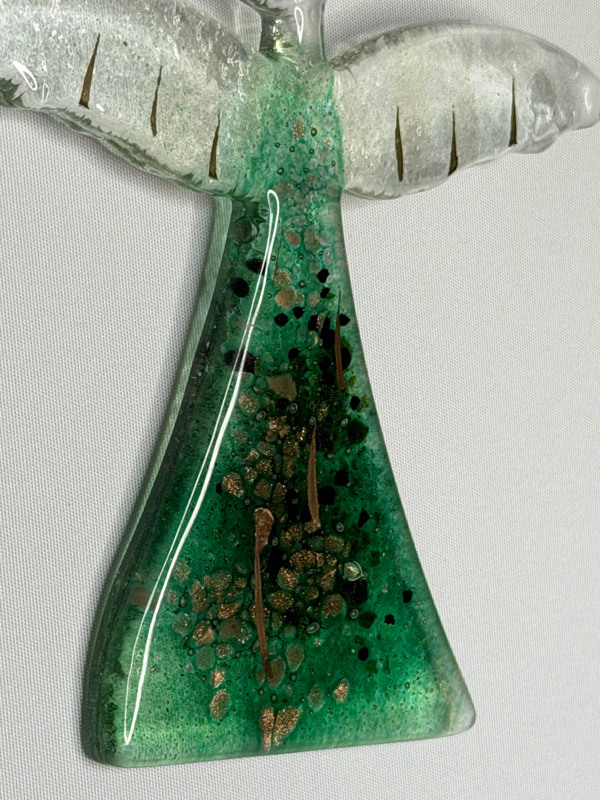 Angel - Dark Green & Gold (Hanging Decoration)