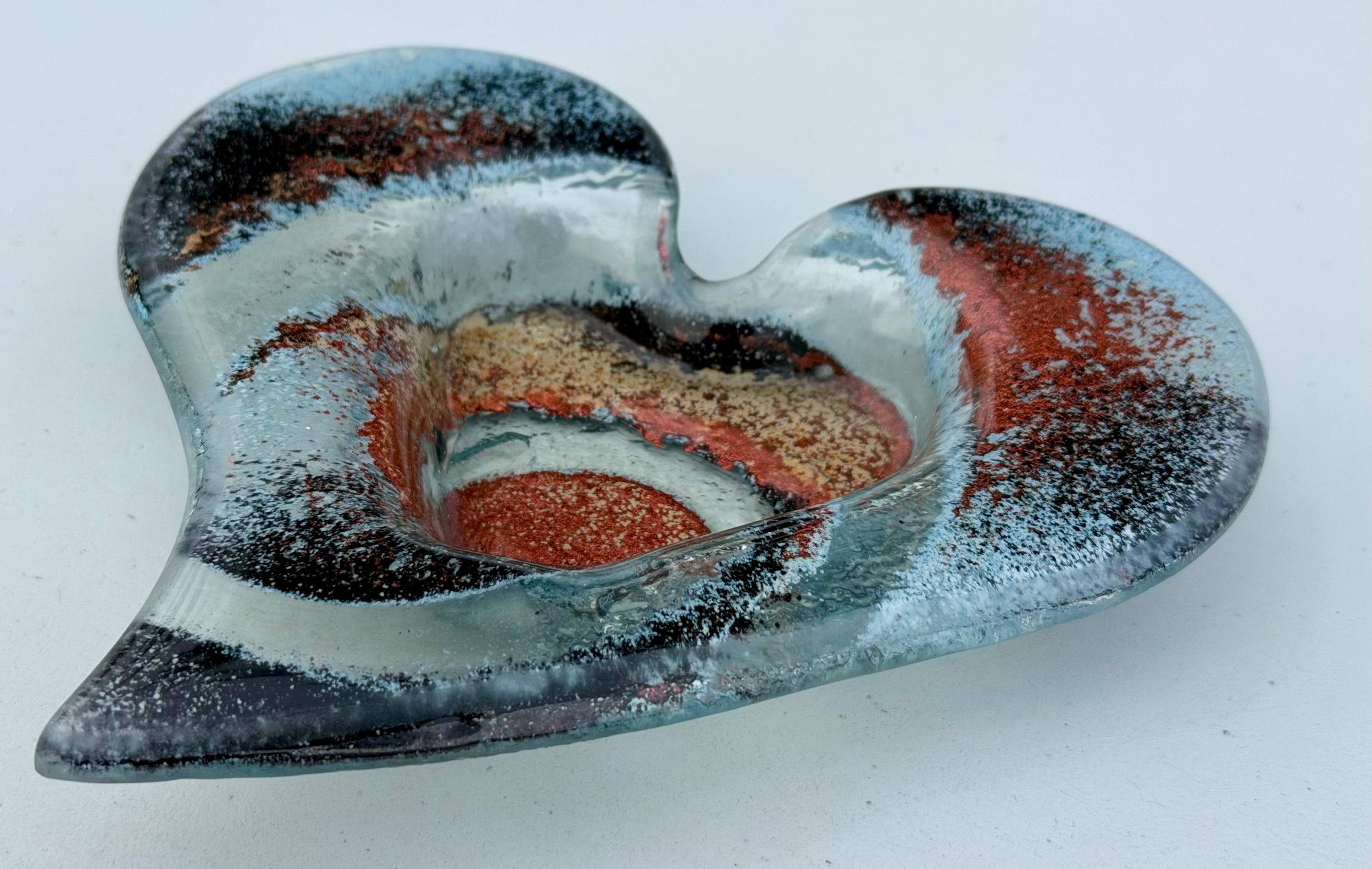 Nefeli Copper Heart Tealight Dish