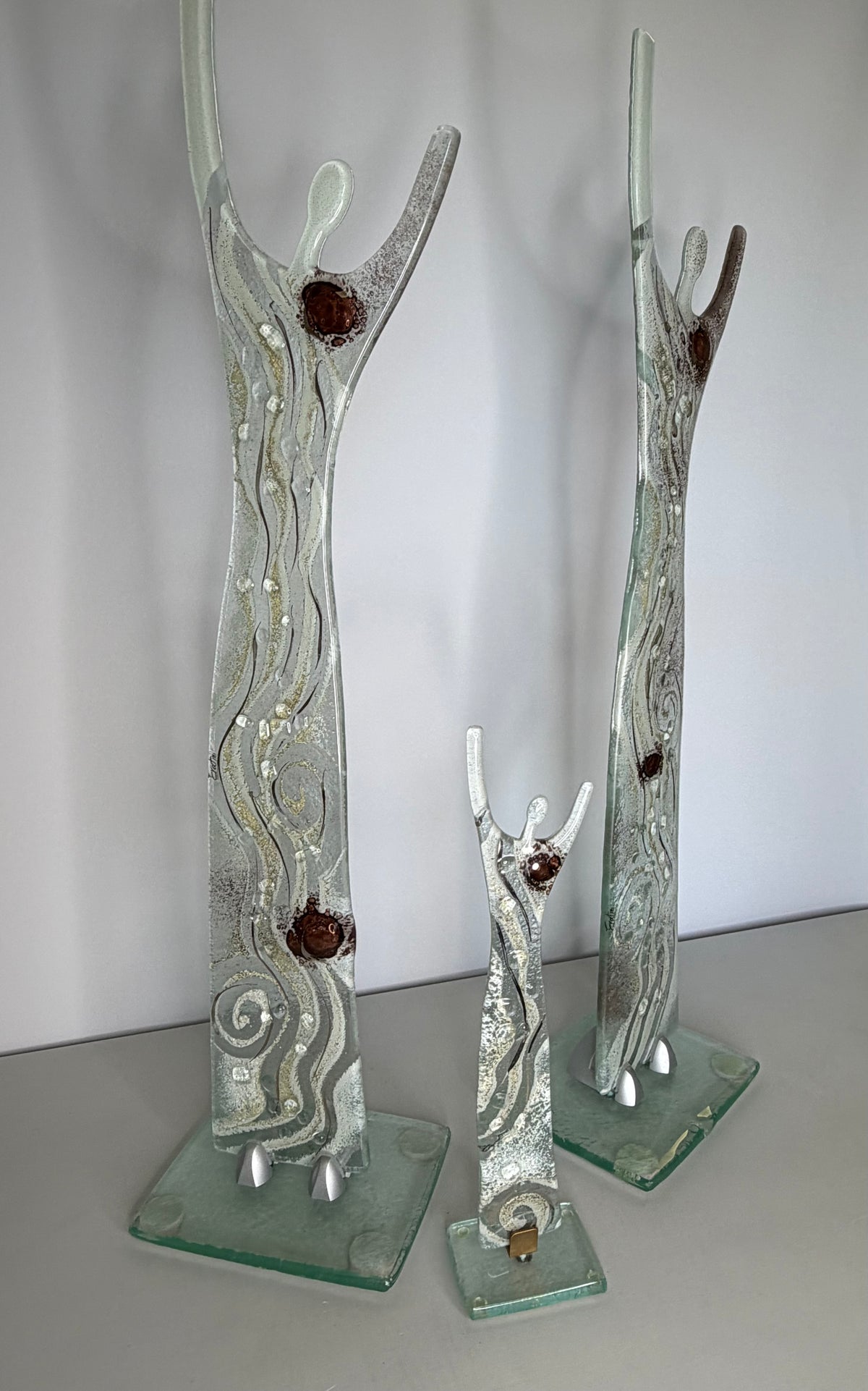 Fused Glass Statue - Crystal