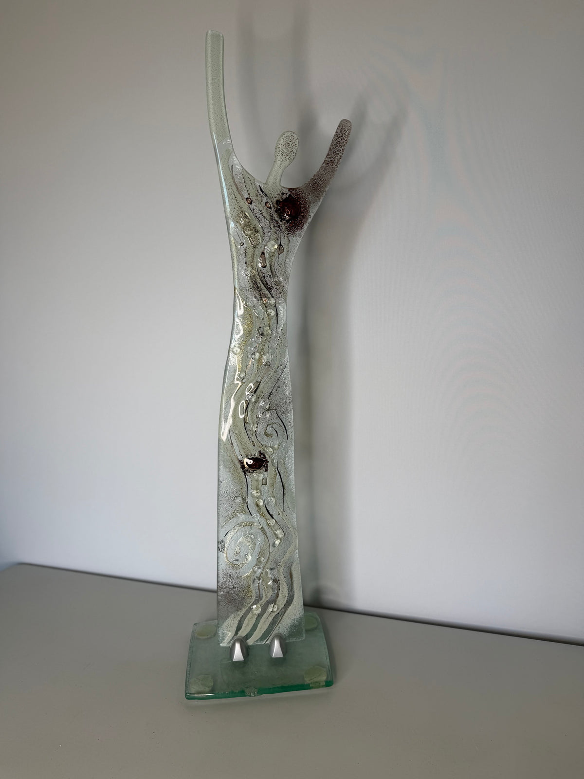 Fused Glass Statue - Crystal