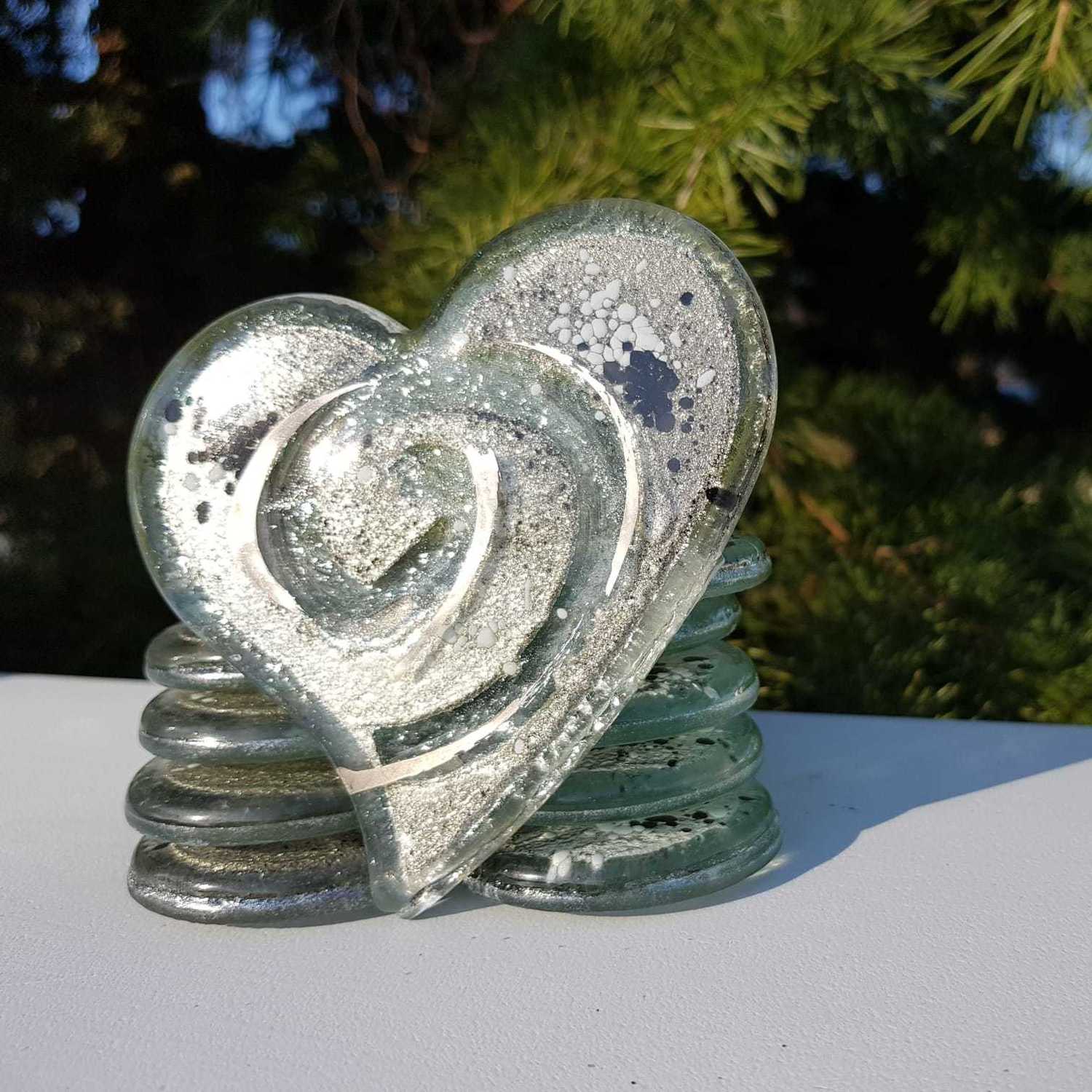 Platinum Heart Coaster