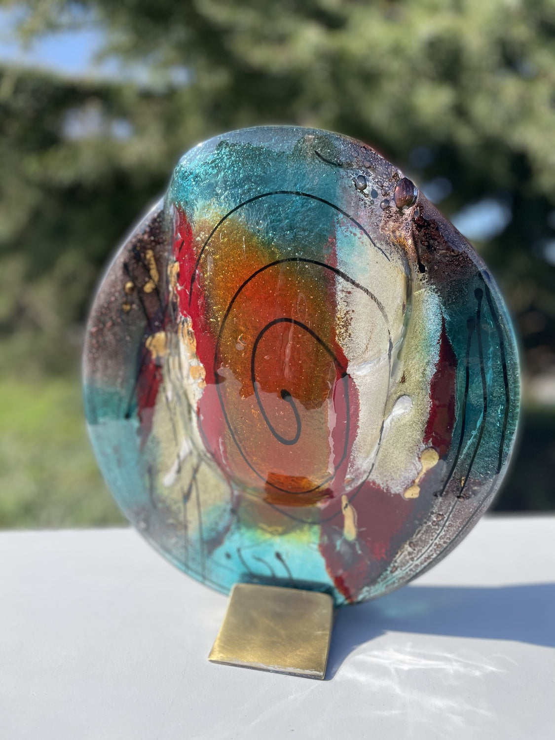 Mediterranean Round Vase