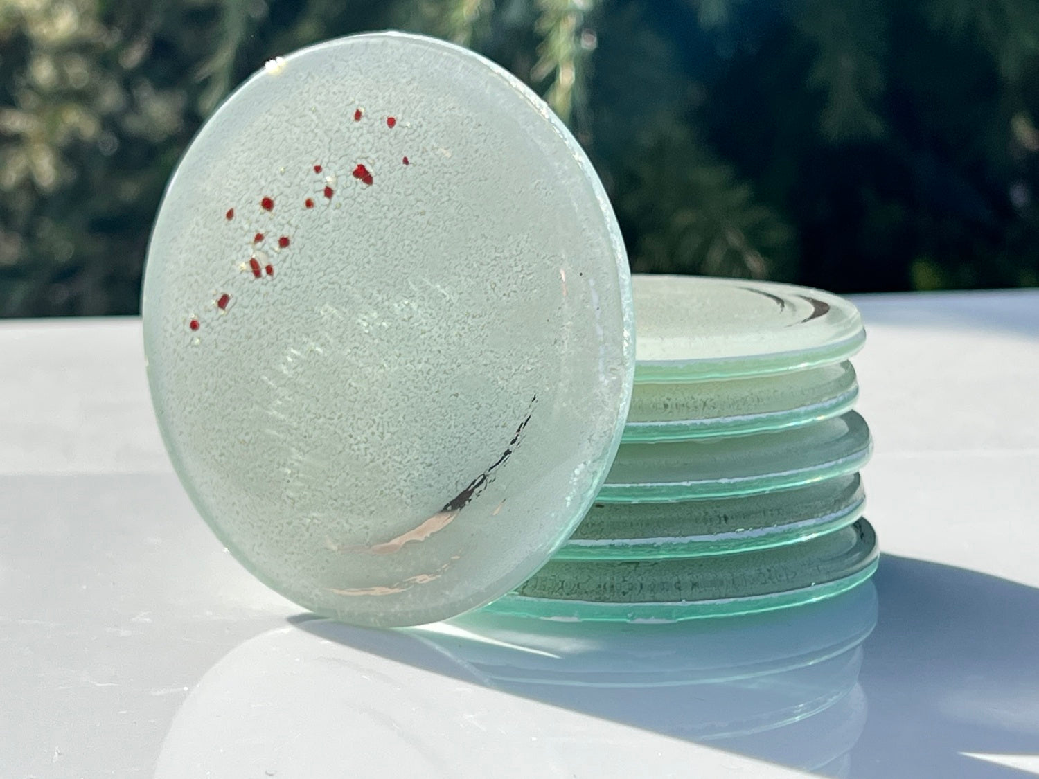 Platinum White Coaster (Round)