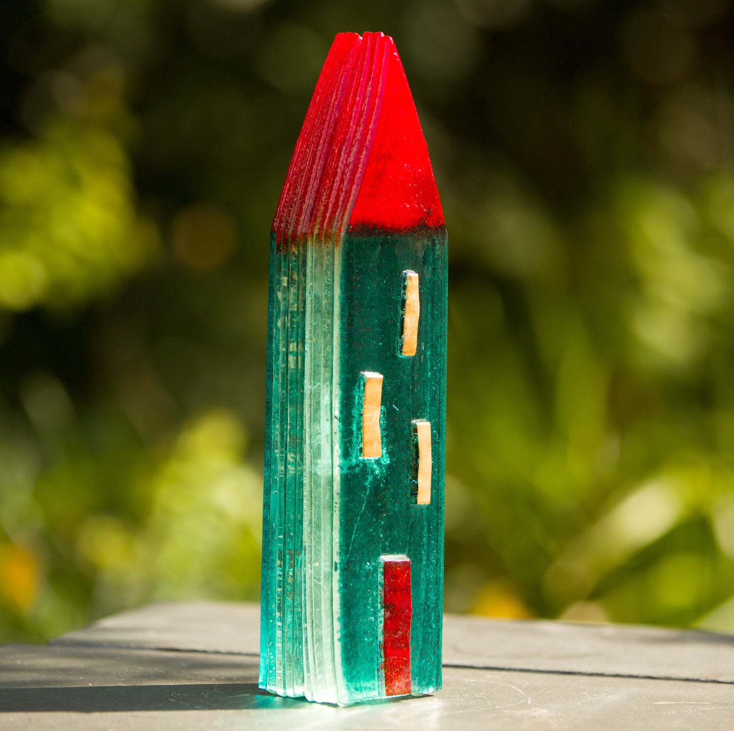 Emerald Fused Glass House