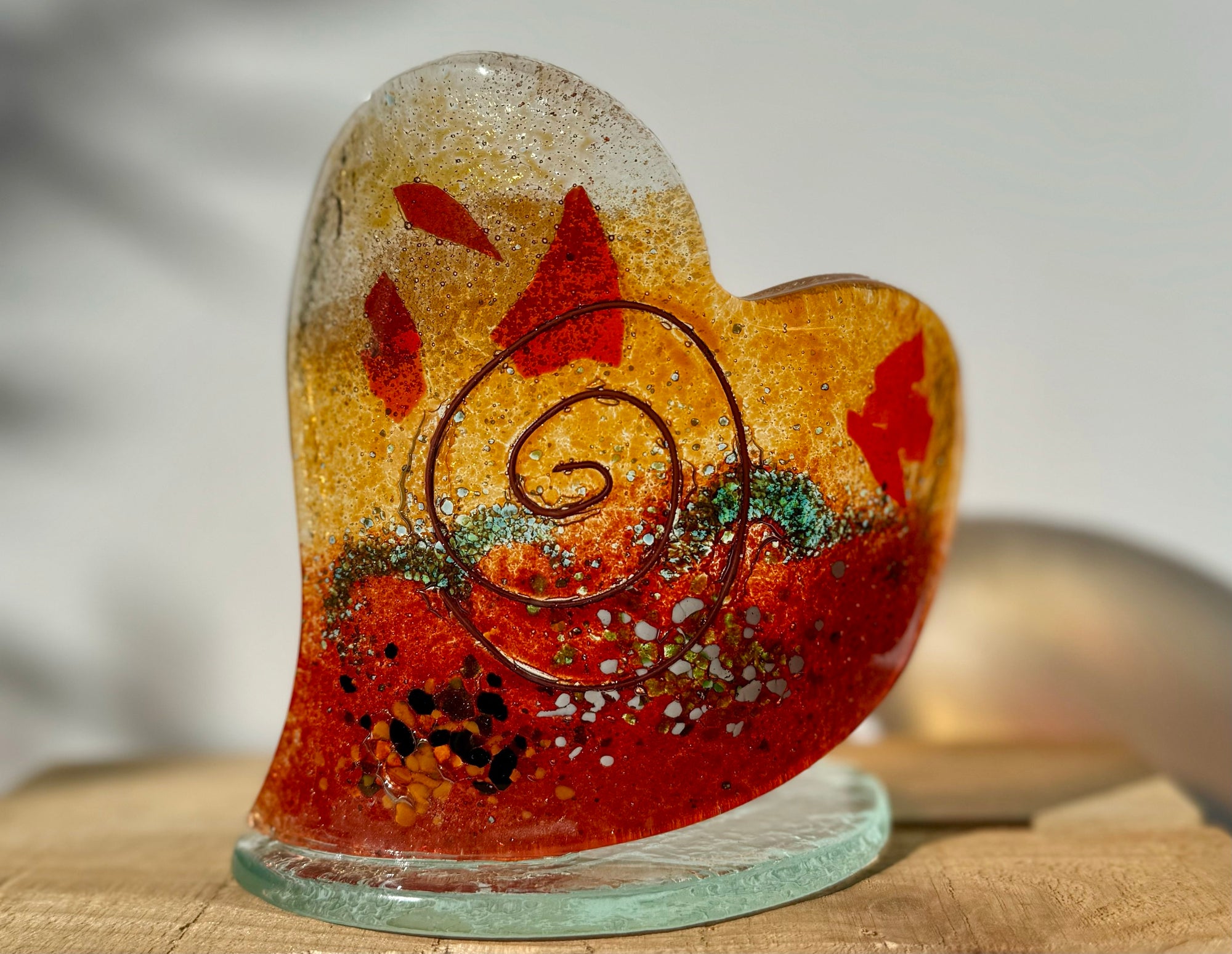 Tricolore Heart Shaped Tealight Holder