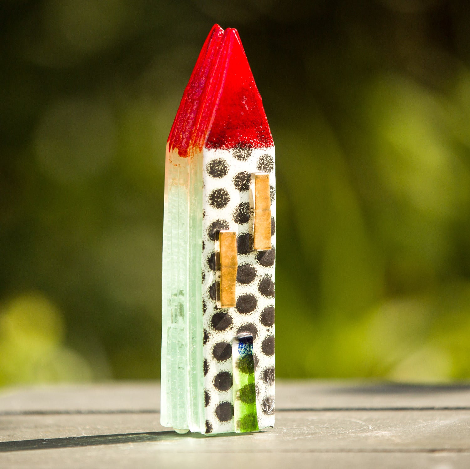 Dalmatian Fused Glass House