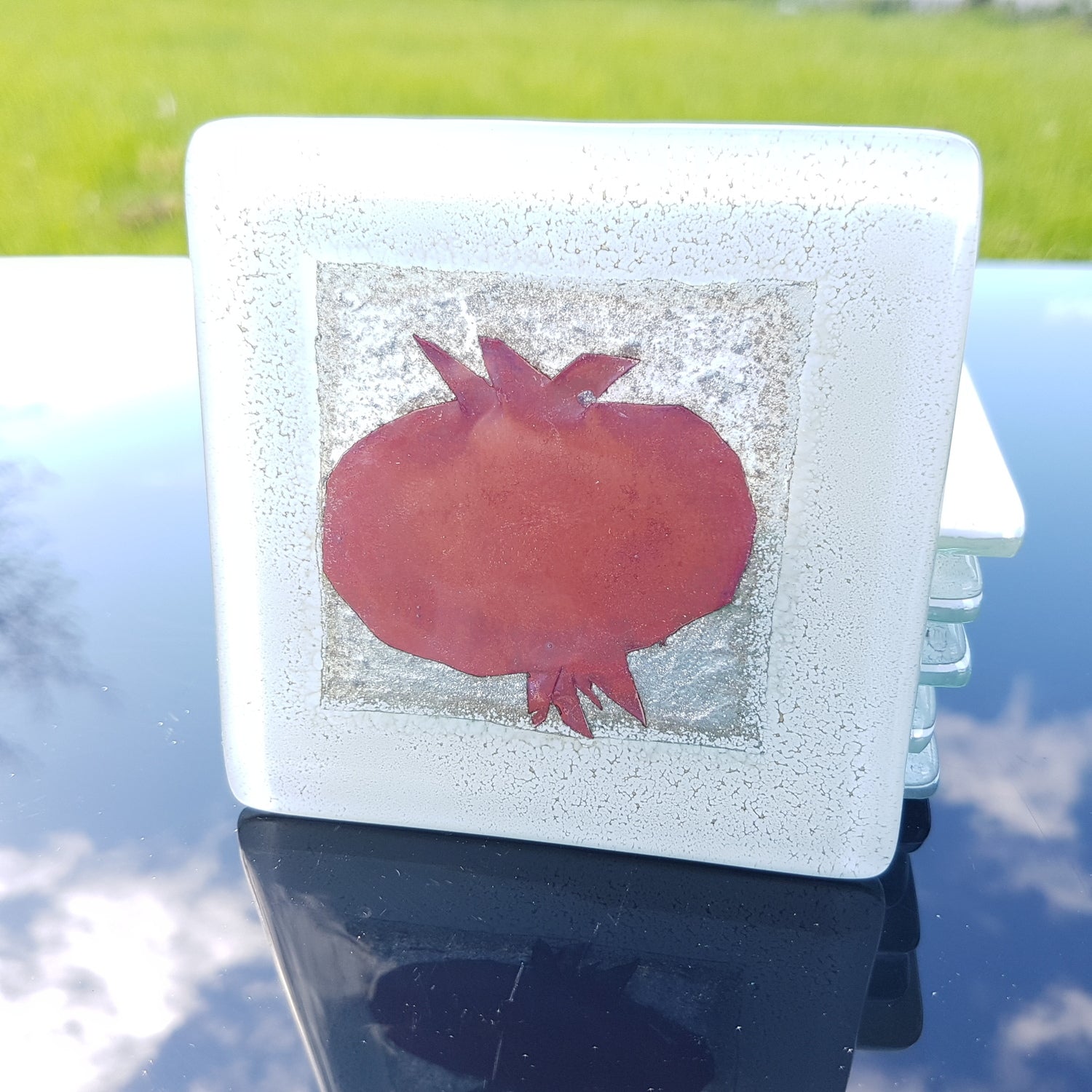 Opera Pomegranate Square Coaster
