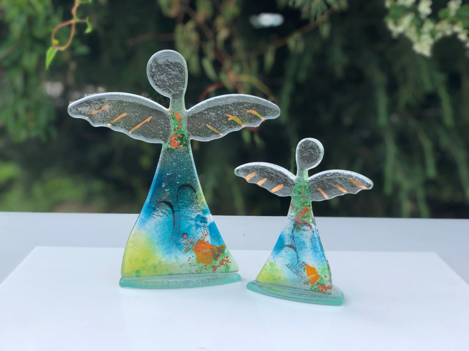 Angel (Standing) - Light Green Aqua