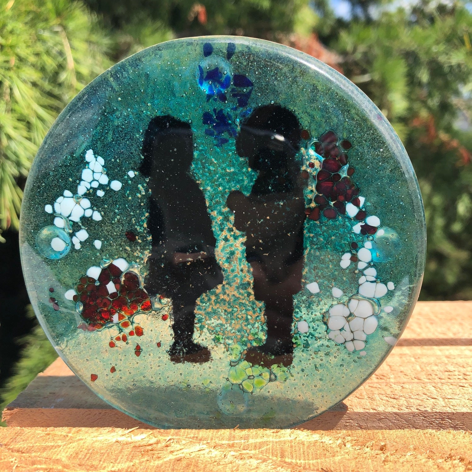 Little People - Aqua Coasters (Round)