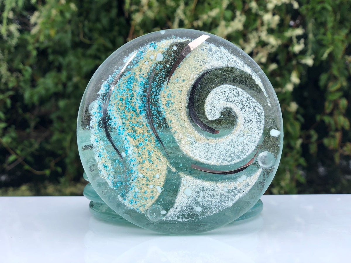 Crystal Aqua Coaster (Round)