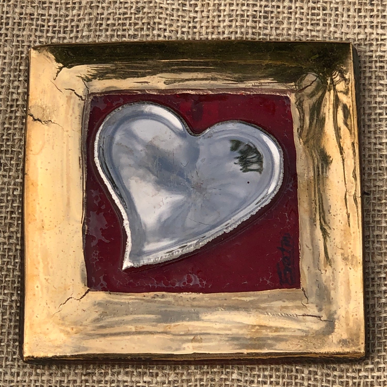 Silver & Gold Glass Wall Art