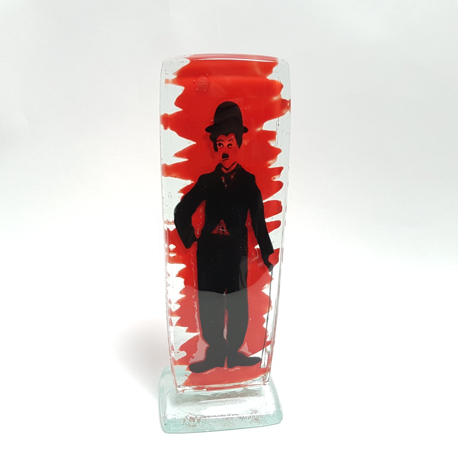 Charlie Chaplin Glass Icon