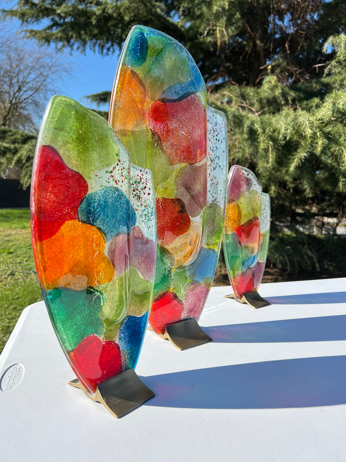 Fireworks Oval Vase