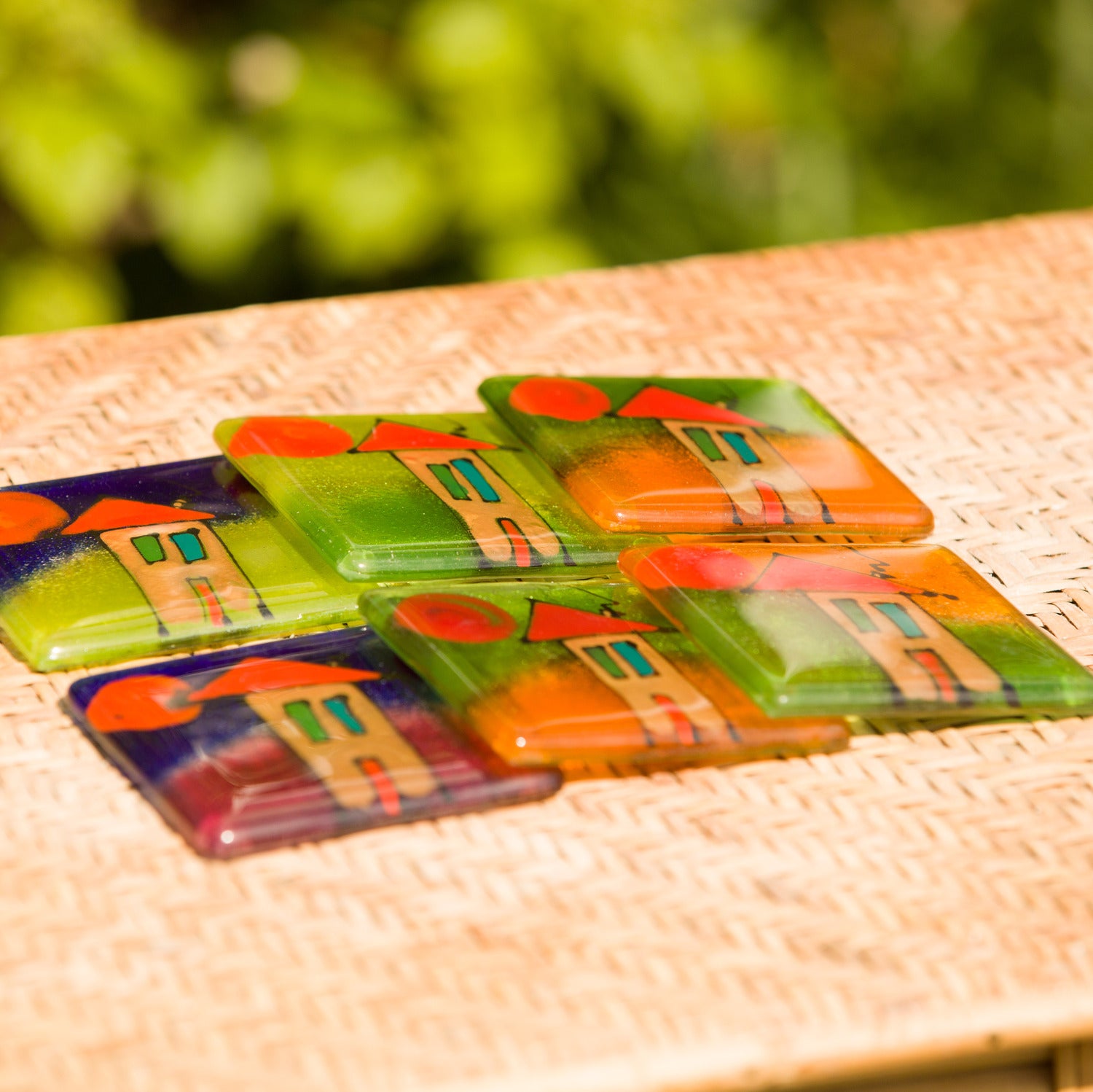 Happy Homes Square Coasters