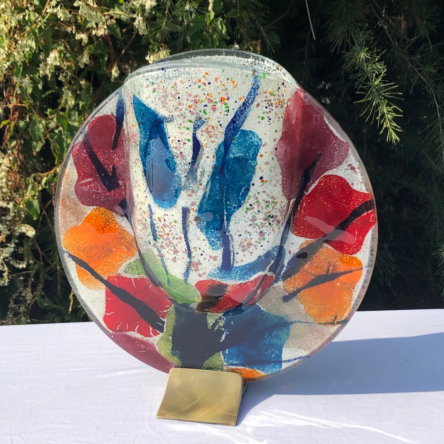Fireworks Round Vase