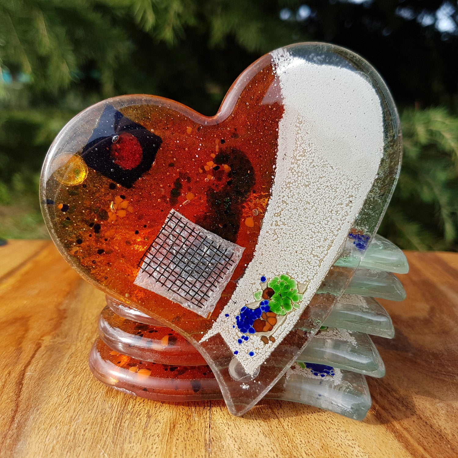 Orange Zest Coaster (Heart)