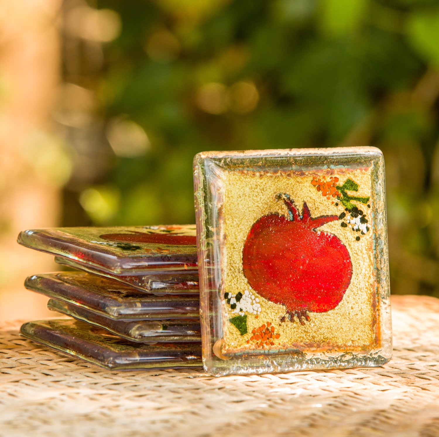 Pomegranate Coasters