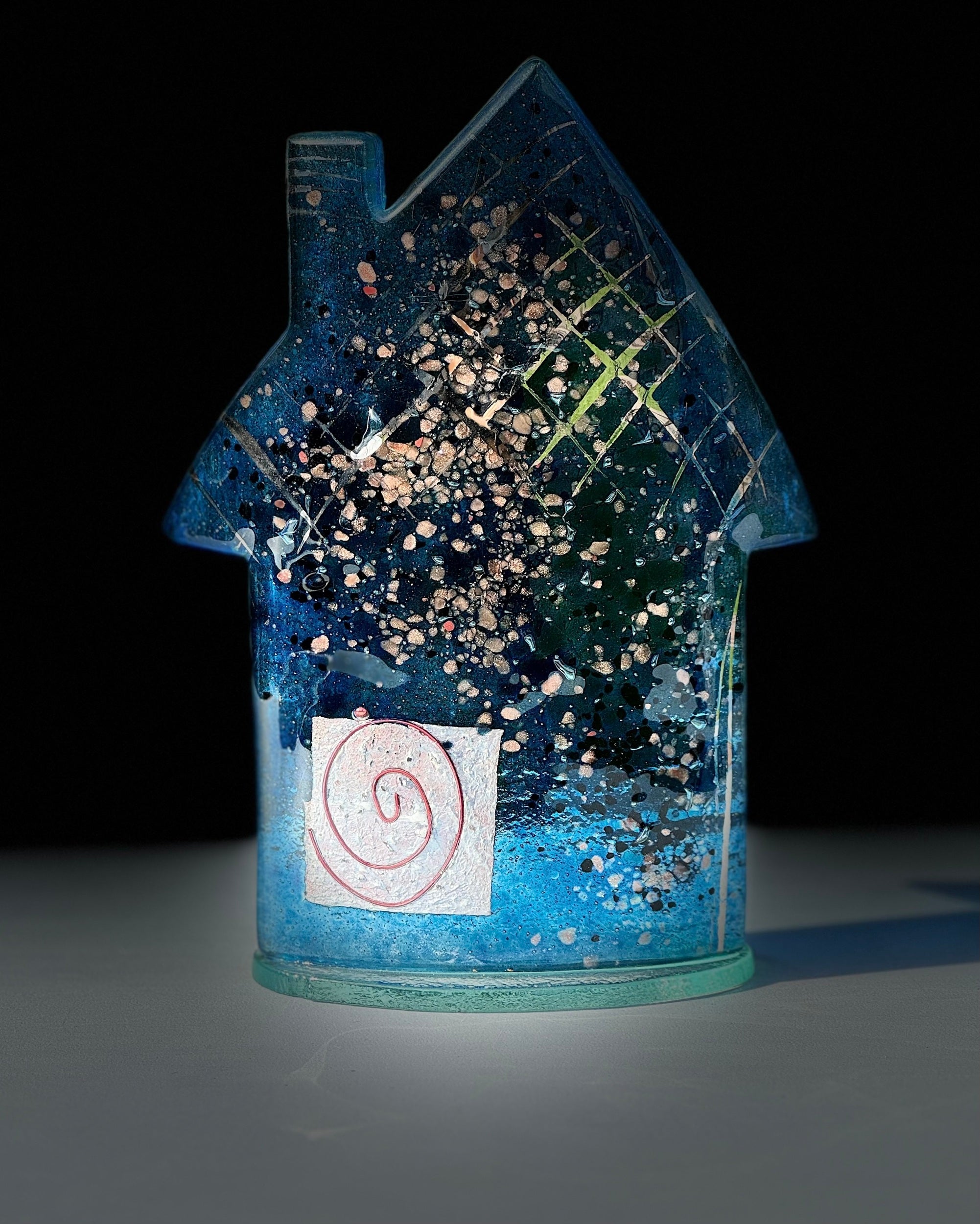 Cottage - Blue & Platinum