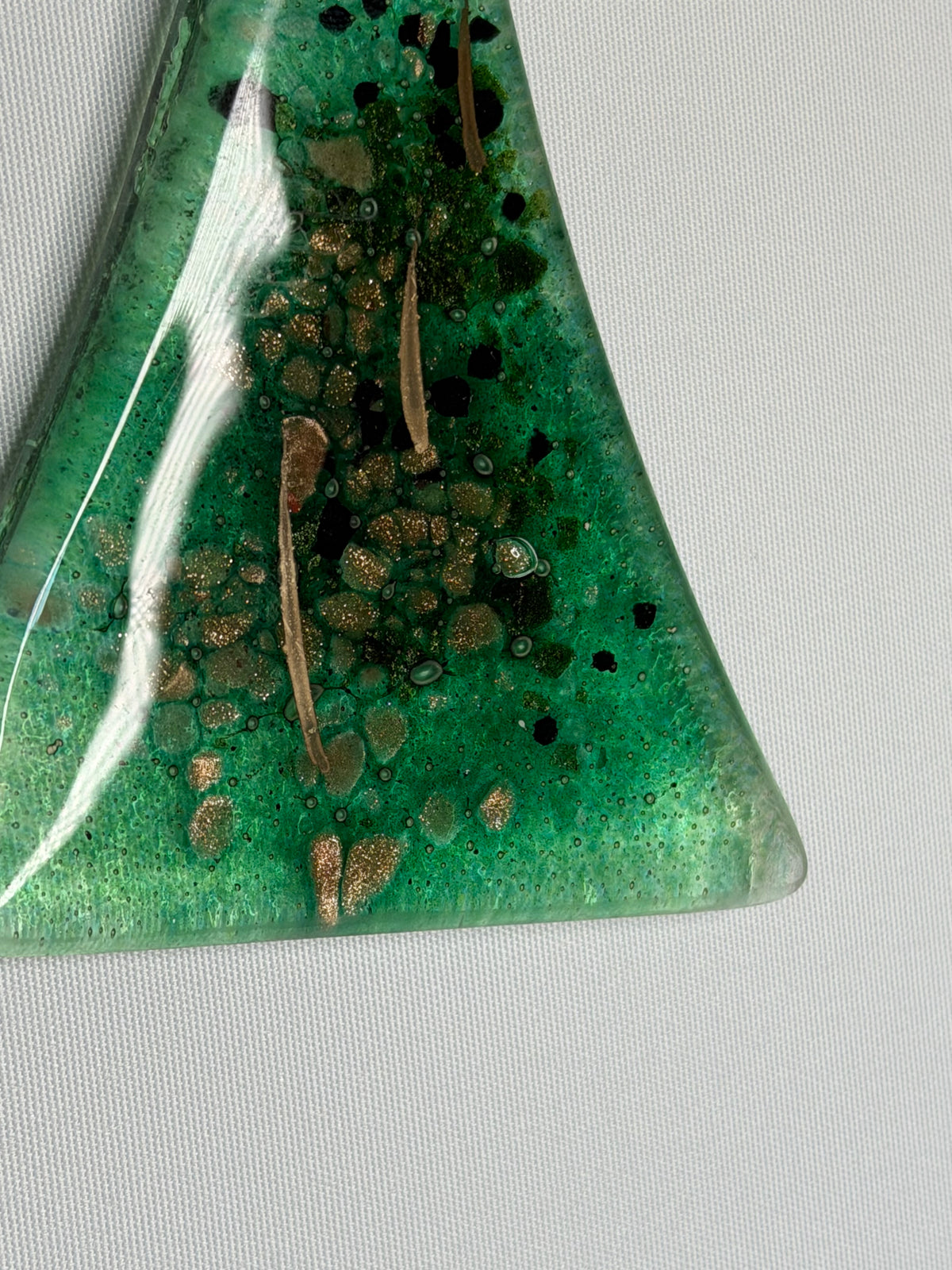Angel - Dark Green & Gold (Hanging Decoration)
