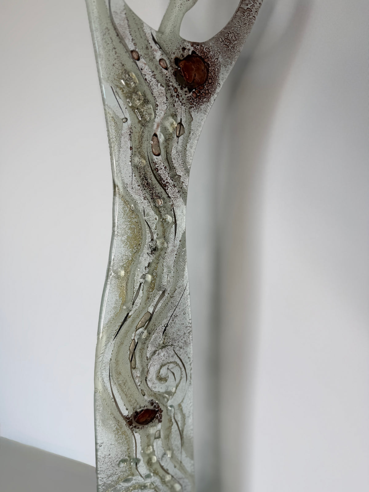 Fused Glass Statue - Crystal